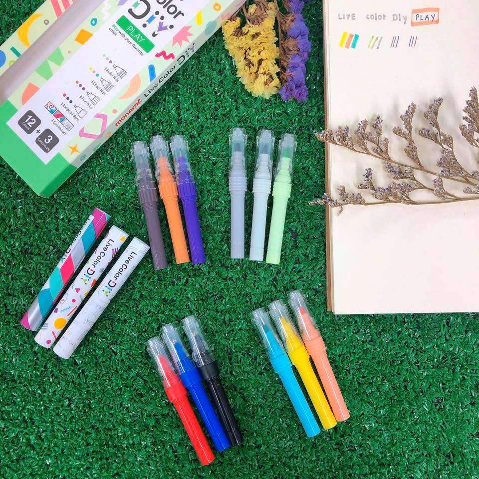 แก้วตา ดวงใจ - ยะลา - ปากกาสี Live Color DIY /ปากกาสี monami ชุดปากกาสี ...