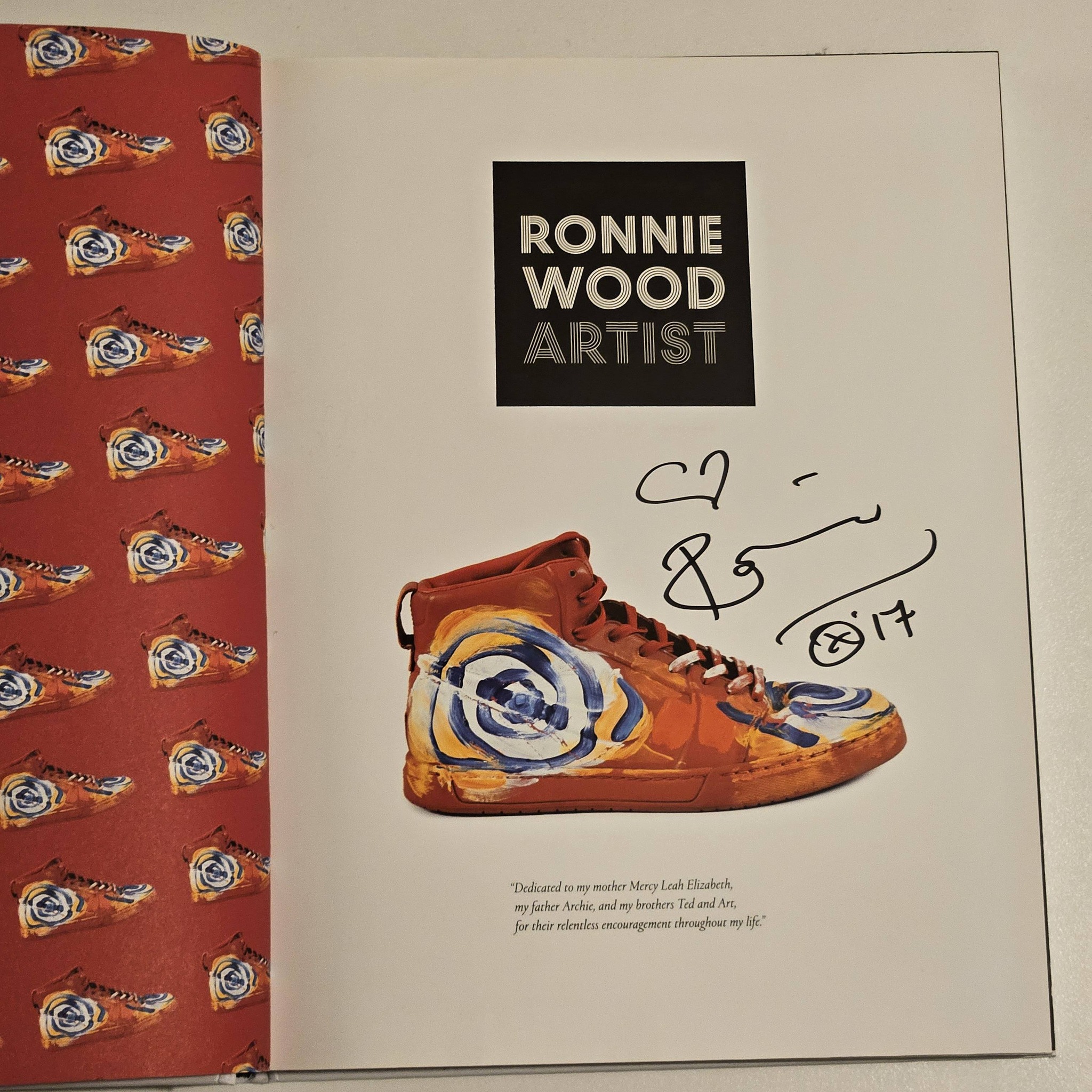 Ronnie Wood signed art piece for sale - $300 OBO