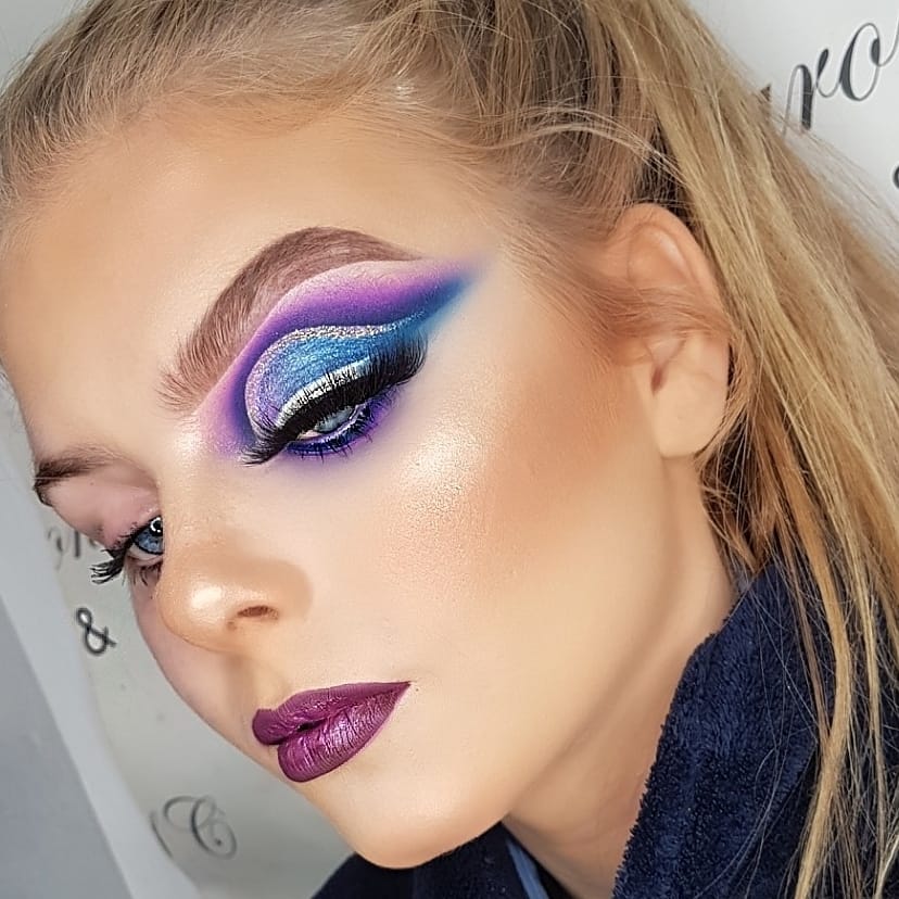 💜💙 An electric look for... - Sharon Canny hair & makeup