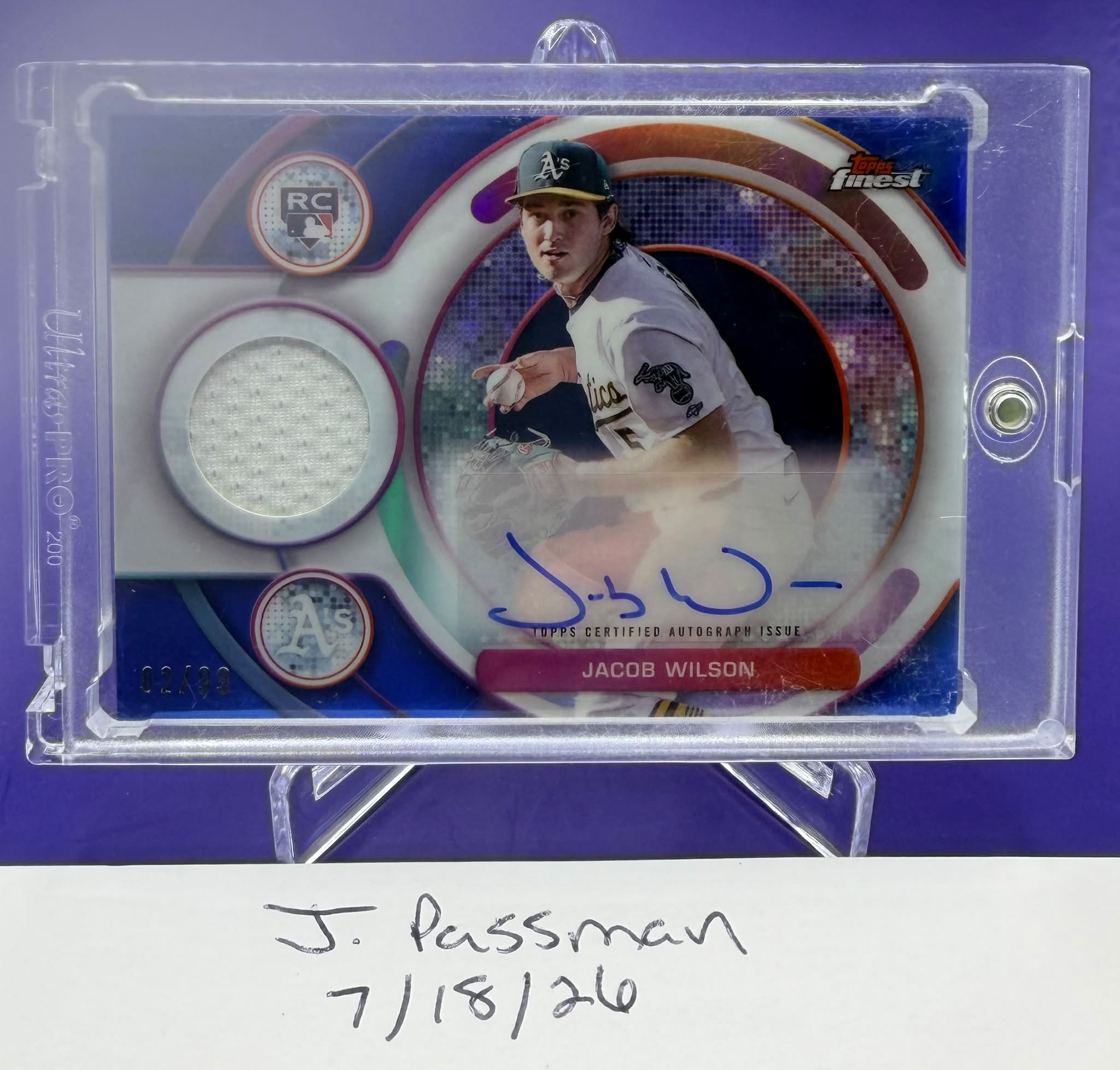 Jacob Wilson 75th Anniversary Inscribed Auto Card from $7 Target