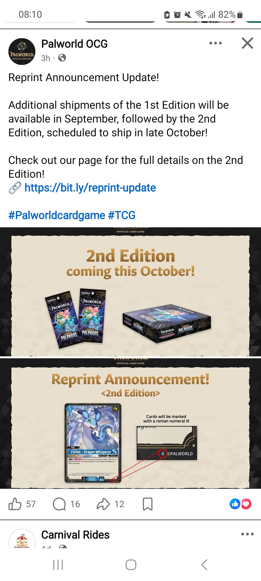 What does 1st edition mean on Palworld TCG packs?