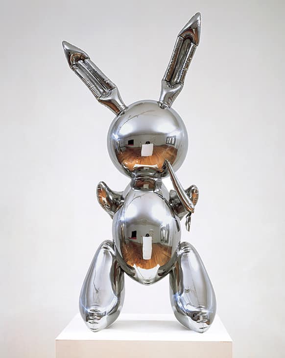 Jeff Koons' stainless steel rabbit sculpture inspiration