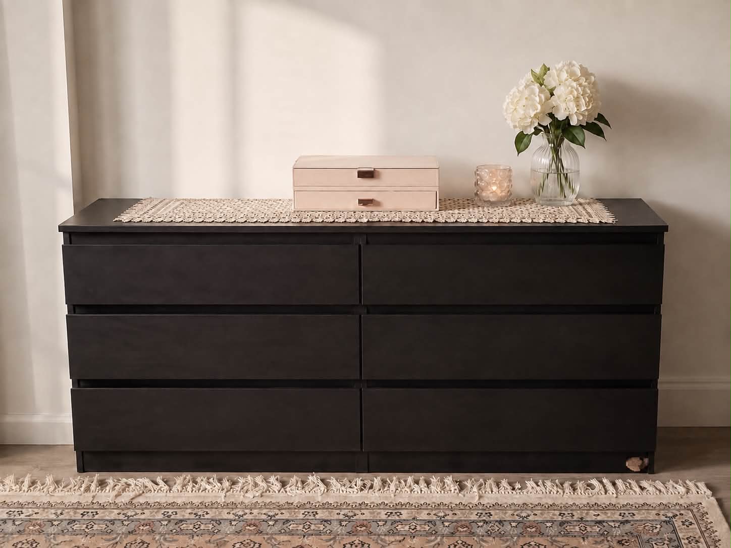 kullen 6-drawer dresser black-brown Free from IKEA, Heath district/Riverside area pickup Size:42 X-Long Premier Amour Women's Plus style_code:344602 Drawer Dresser in Dark