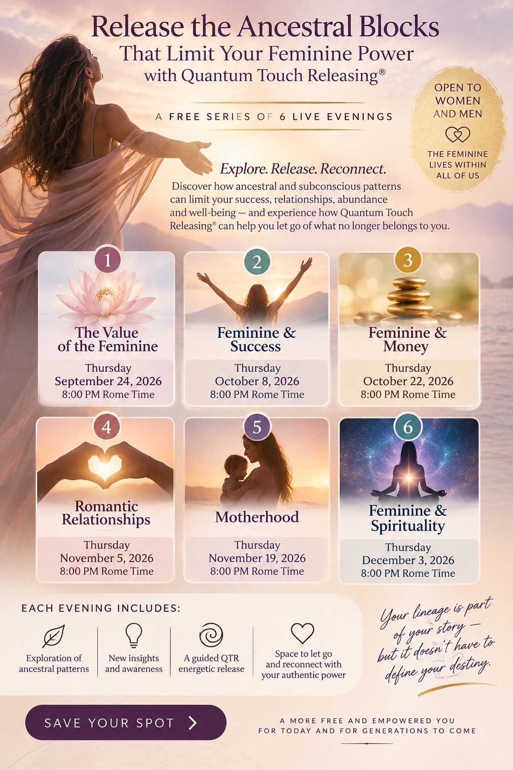 RELEASE THE ANCESTRAL BLOCKS THAT LIMIT YOUR FEMININE POWER