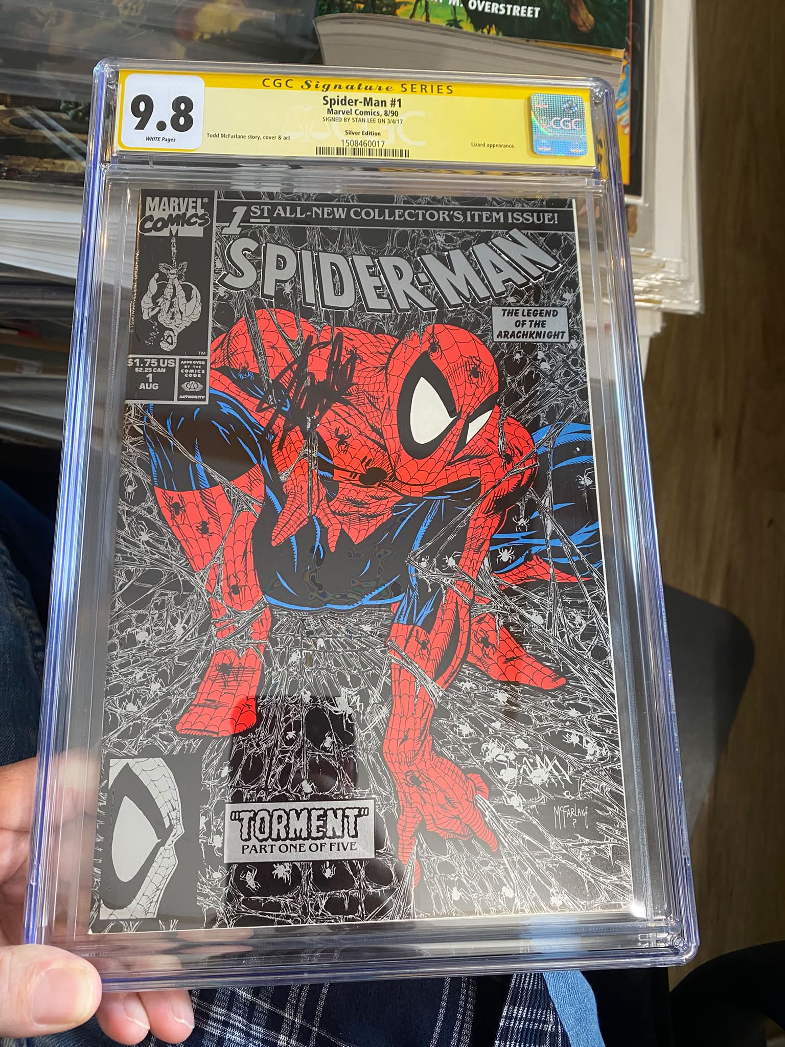Stan Lee autographed Spider-Man comic book for sale