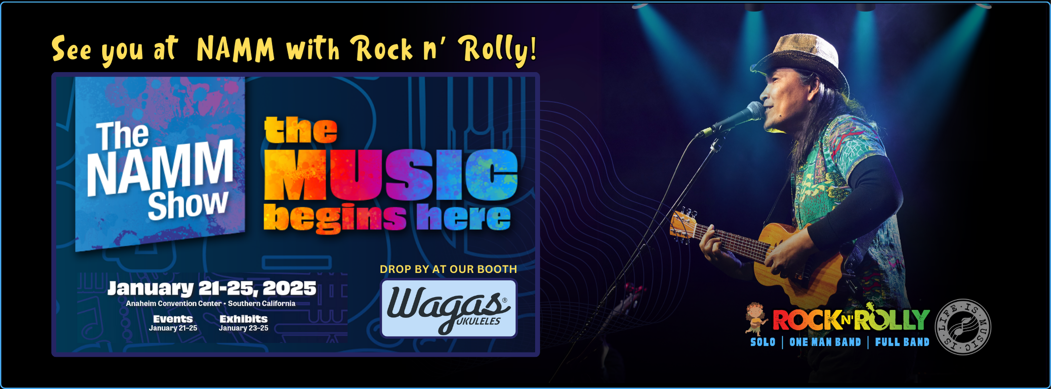 Rolly - My official instrument WAGAS UKULELES will be joining NAMM 2025 ...