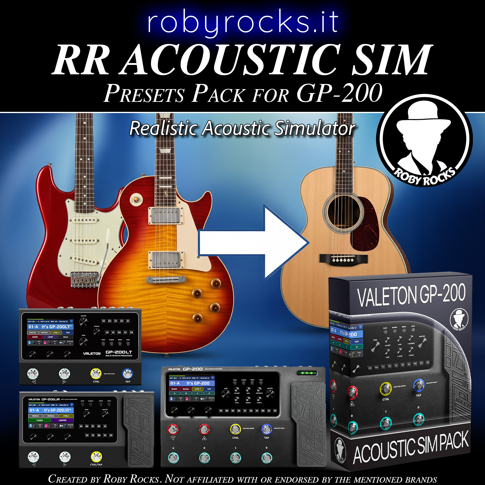 VALETON GP 200 | **ACOUSTIC SIM PACK - VALETON GP200 / GP200LT ...