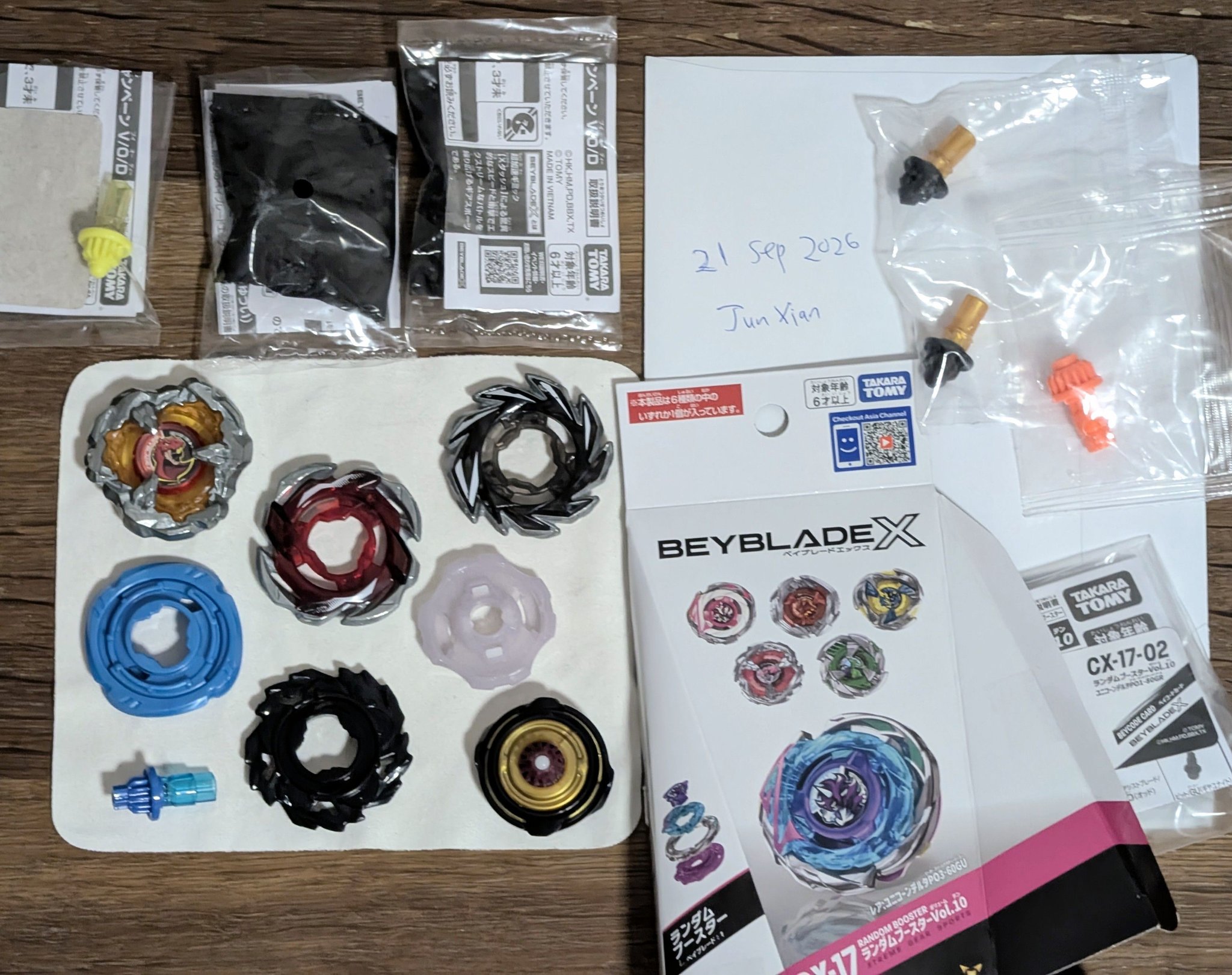Beyblade X parts and accessories for sale, including CX-17-02
