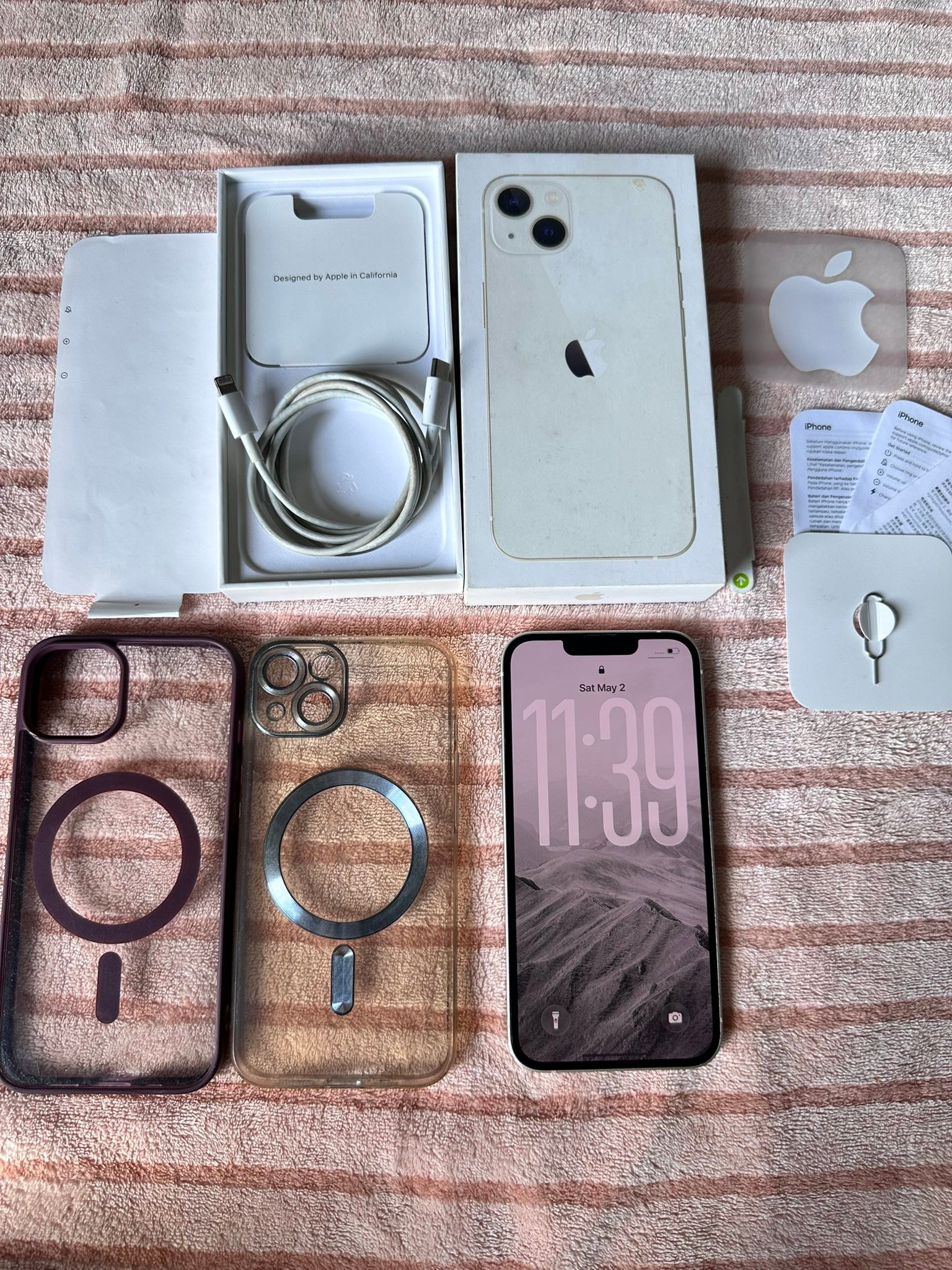 Iphone 13-128gb(starlight) 84% Battery health (orig battery 
