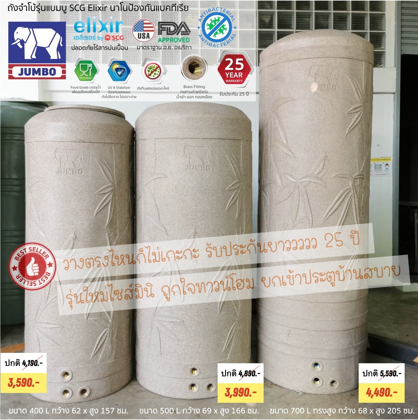 ใหม่! เอาใจบ้านทาวน์เฮ้าส์ ทาวน์โฮม ถังเล็กผอมเพรียวกว่าเดิม ยกเข้าบ้าน ...
