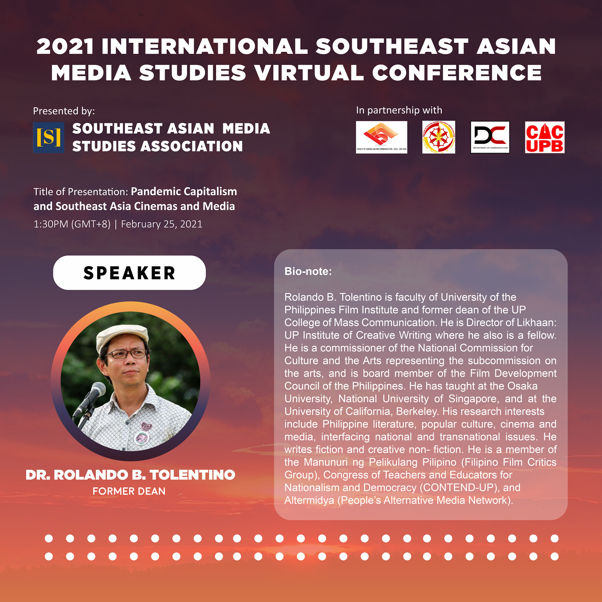 Get to know... - Southeast Asian Media Studies Association