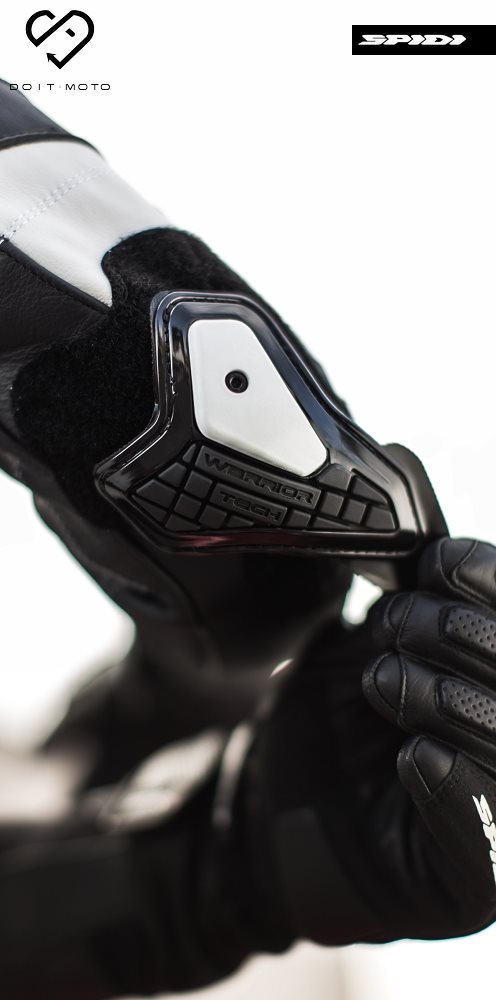 Paragambe Spidi Warrior Elbow Slider GP - Protezioni Gomiti Per Motociclista, Taglia Unica