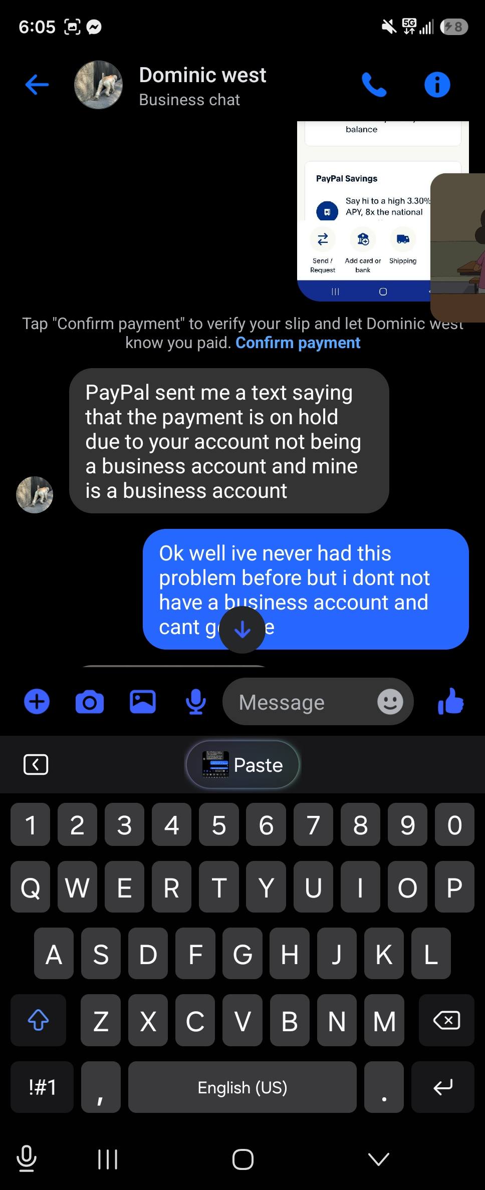 Kotoです❗️購入しないでください❗️ Ebay buyer threatens seller over payment reminder message