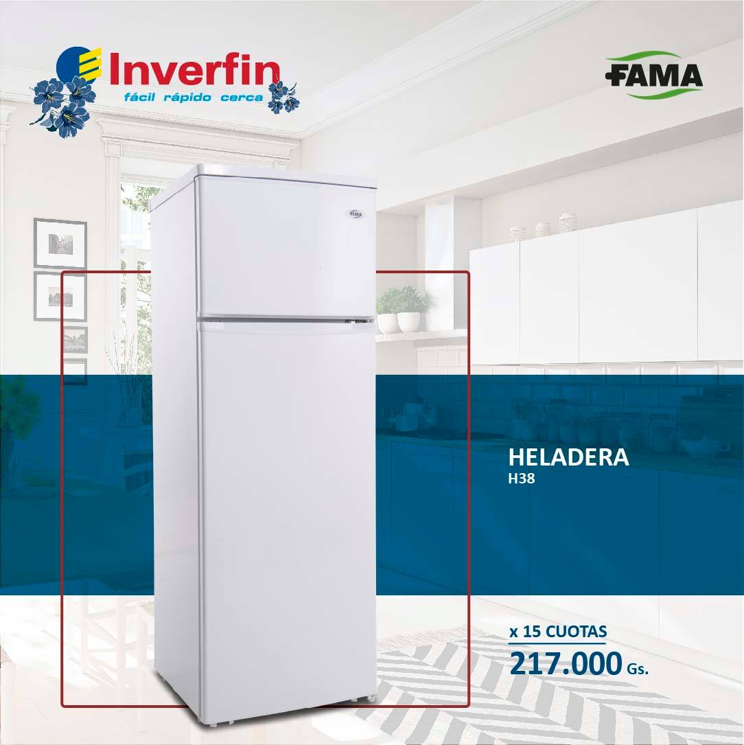Inverfin - Esta Heladera Fama cuenta con capacidad de 350...