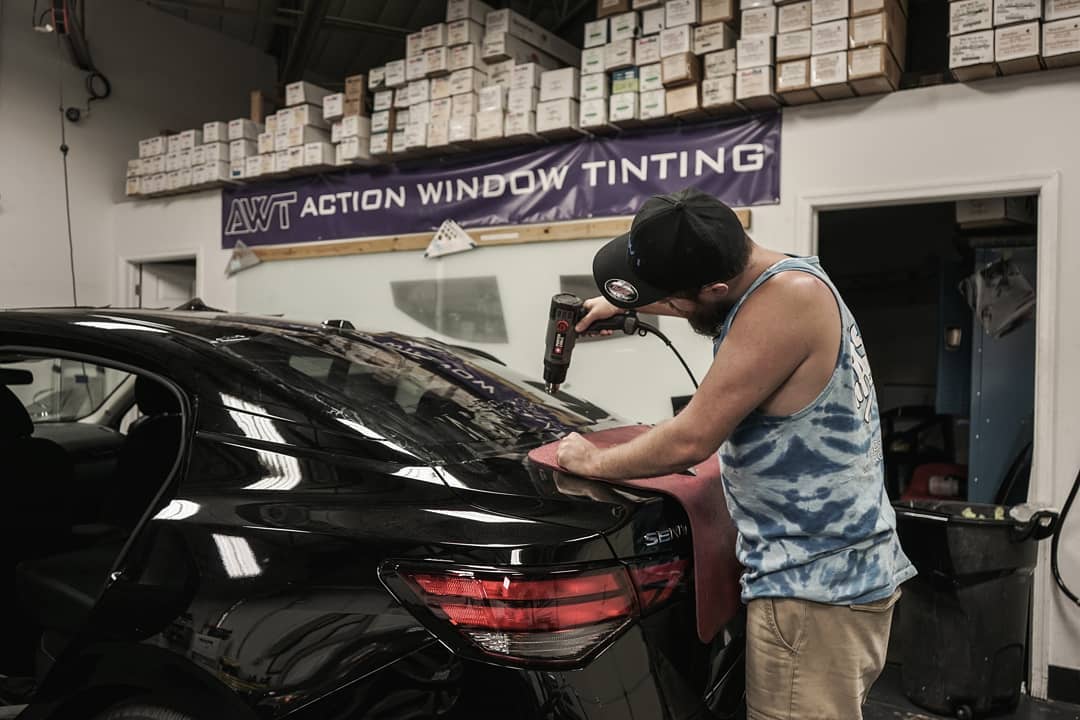Here's Derek getting some film... - Action Window Tinting