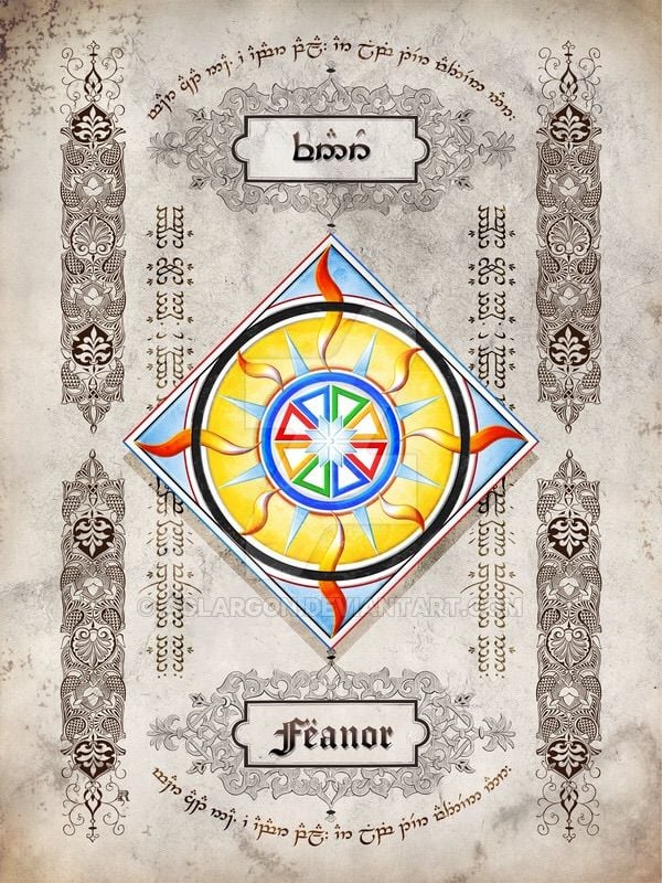 The Device of Feanor, greatest of the Eldar. Image from 