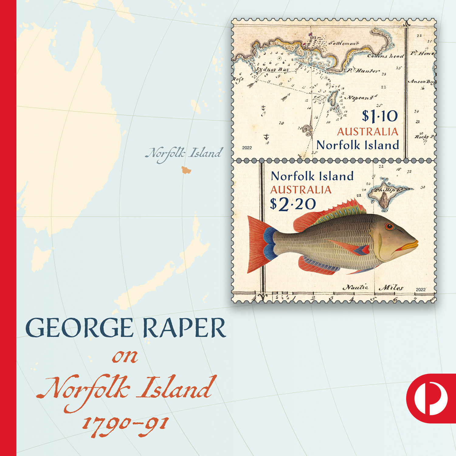 Australia - Norfolk Island artwork by George Raper George Raper (1769 ...