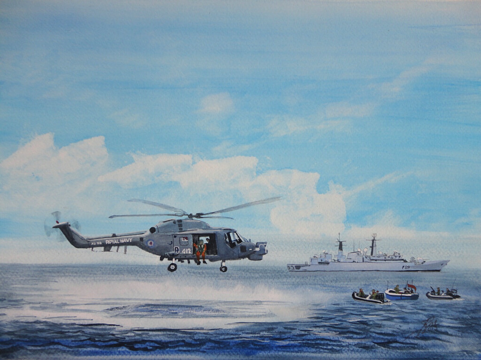 HMS Cornwall's Lynx... - British & Commonwealth Forces