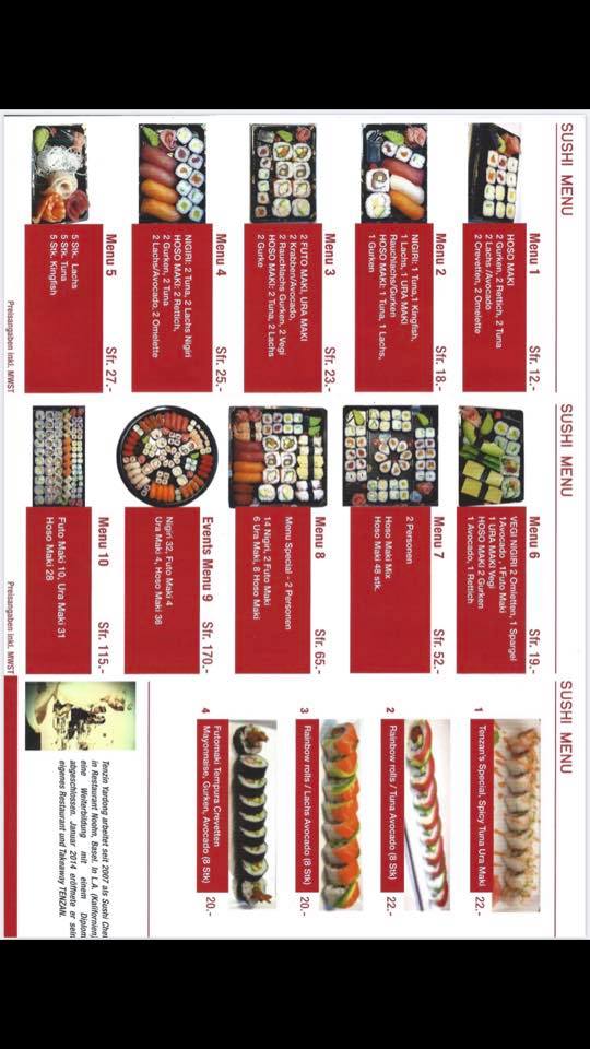 SUSHI Tenzan | Binningen