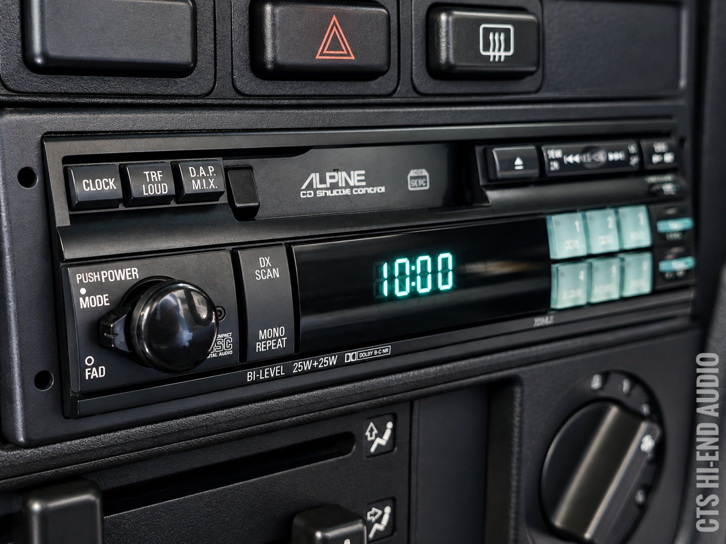 Alpine 7294j car stereo with classic tape display