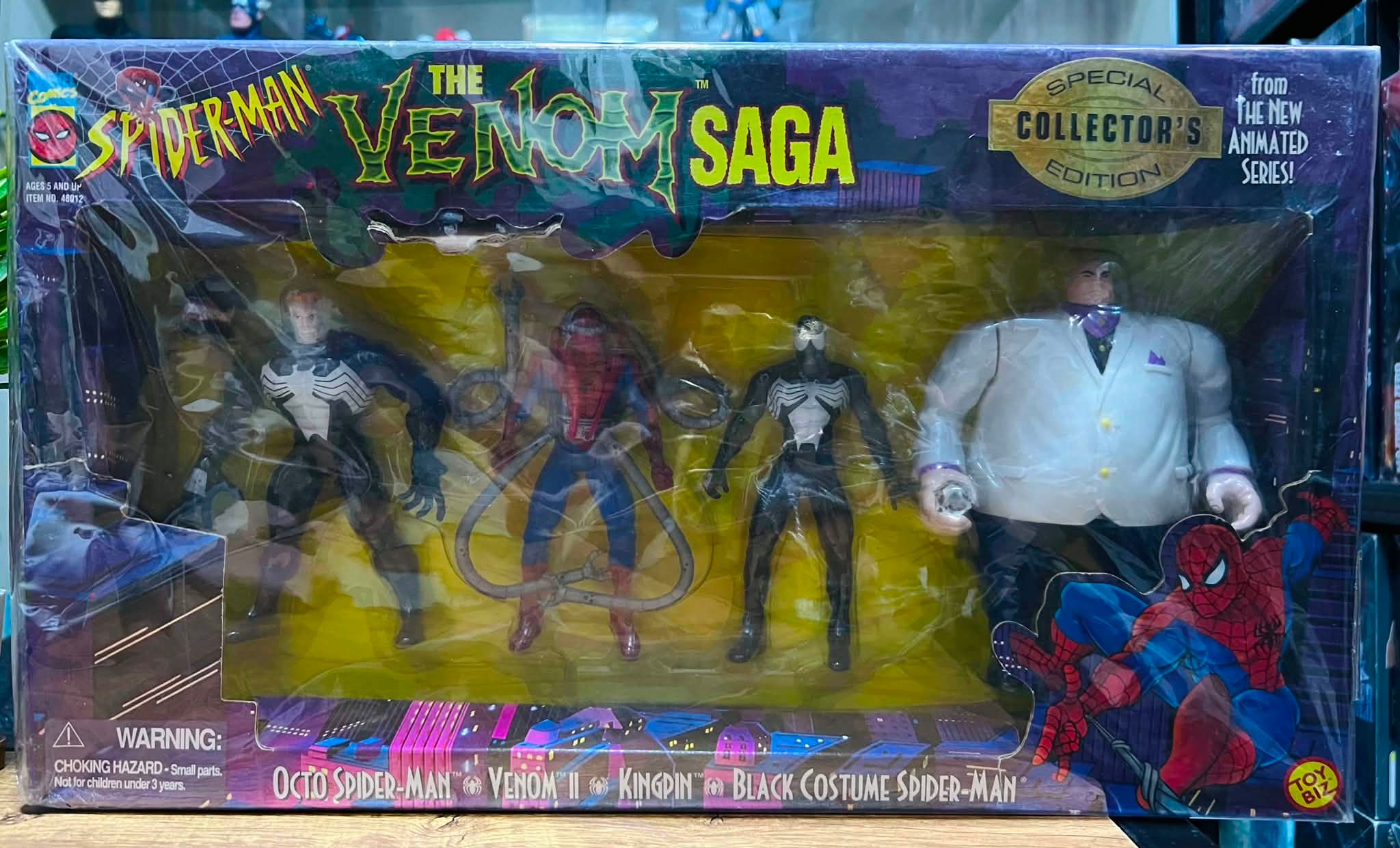 Just Listed: 1996 Venom Marvel Hall of Fame Action Figure by Toy Biz