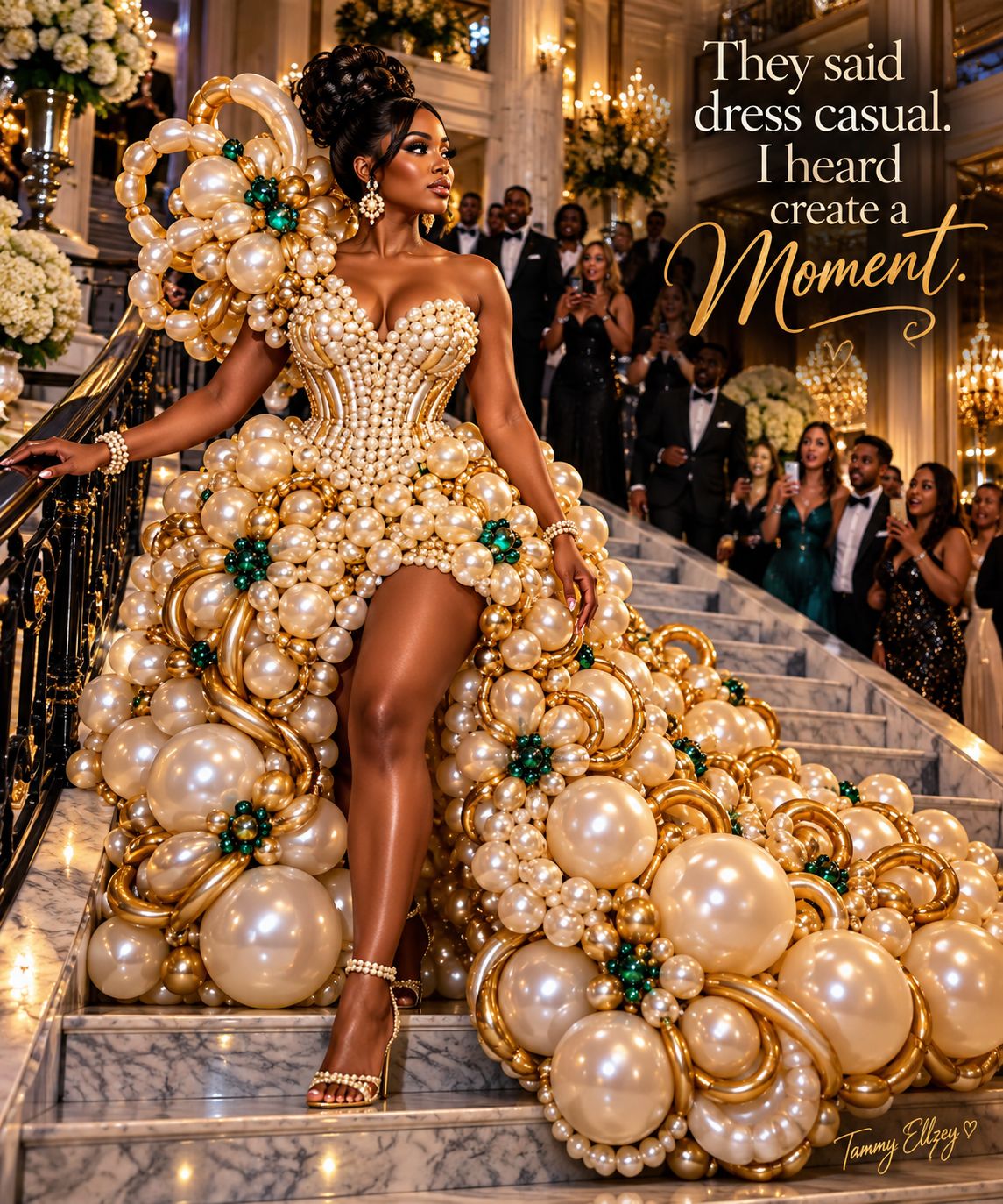 Tiannah's 15,000 balloon couture dress
