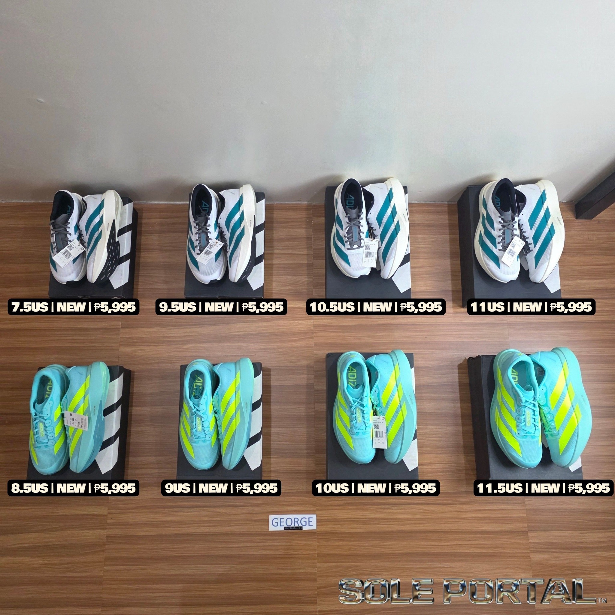 Brand New Adidas EVO SL Shoes for Sale - PURE TEAL and LUCID LEMON