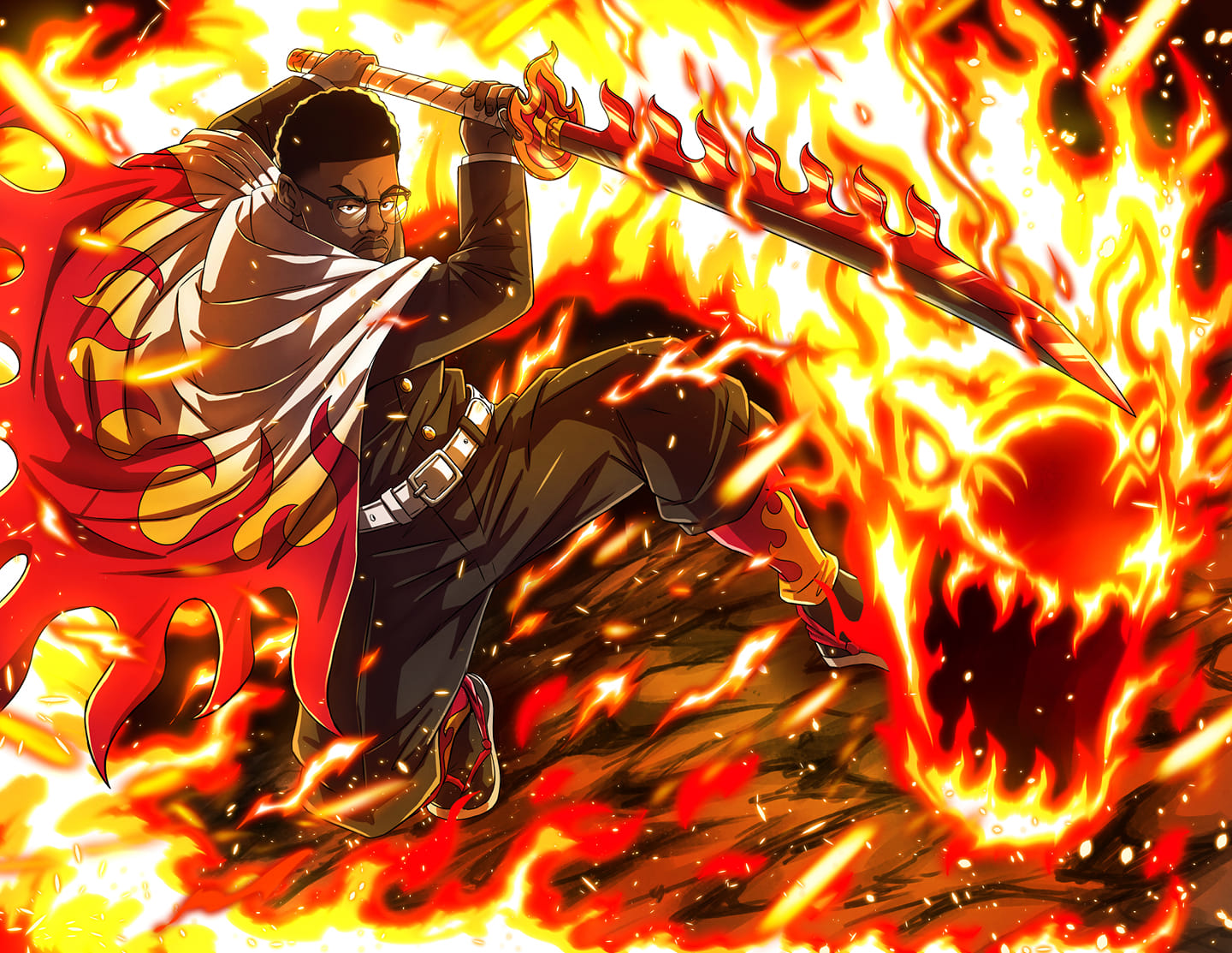 CknightArt - Burn to ash 🔥🔥 - Rengoku from Kimetsu No... | Facebook