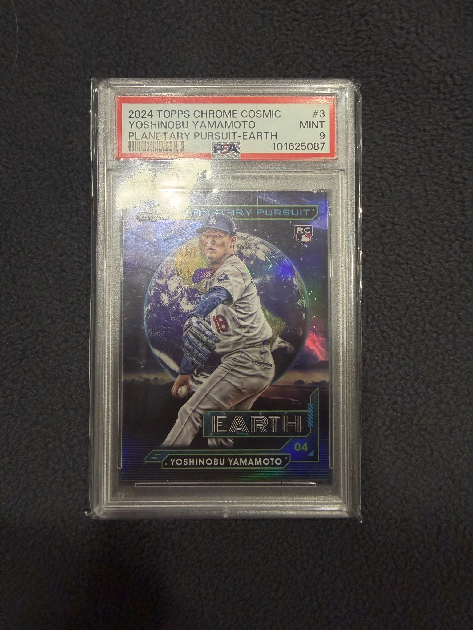 2024 Topps Cosmic Chrome Yoshinobu Yamamoto Planetary Pursuit 