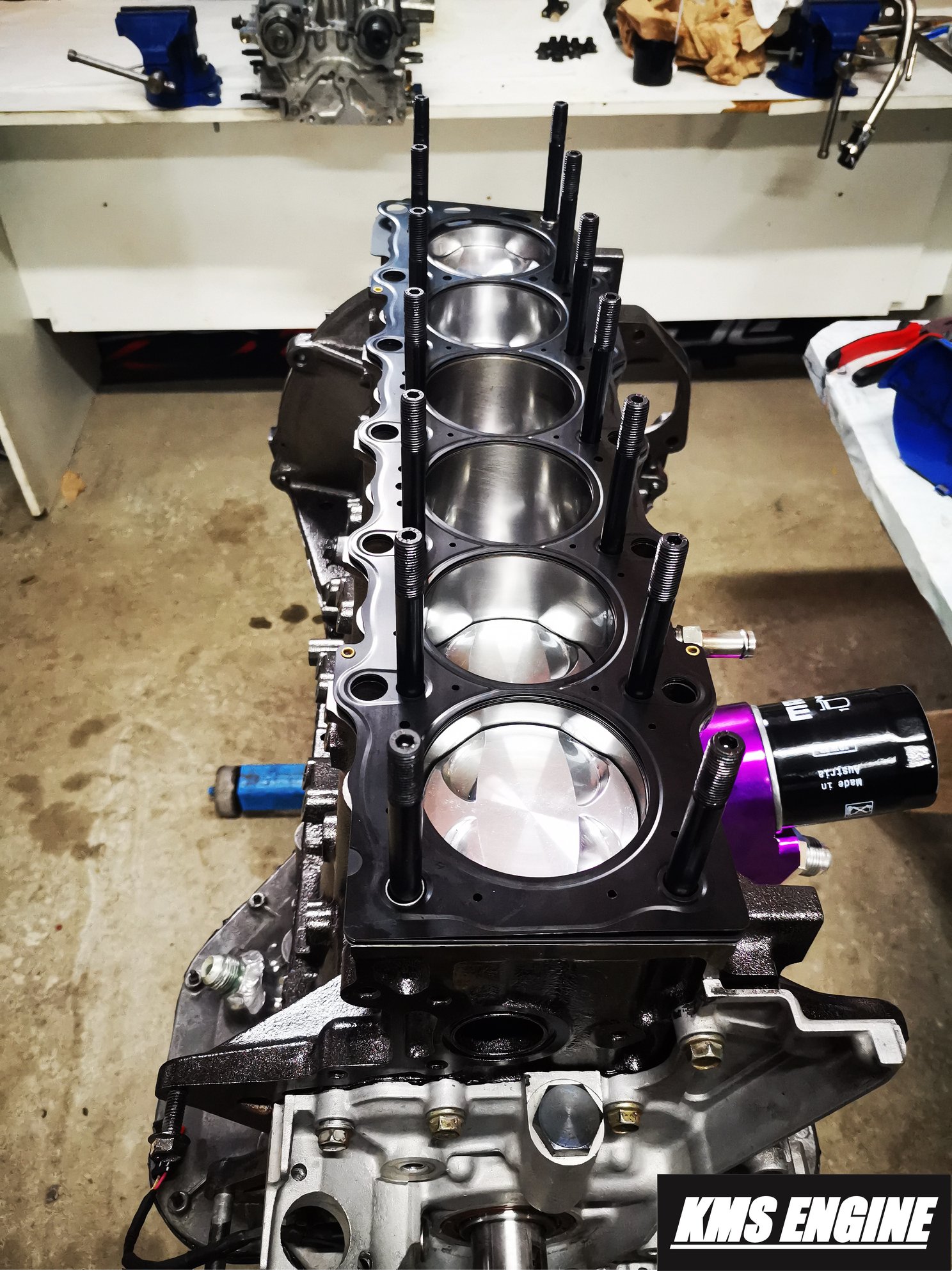 KMS Engine - ️2JZ już na miejscu komora silnika oraz...