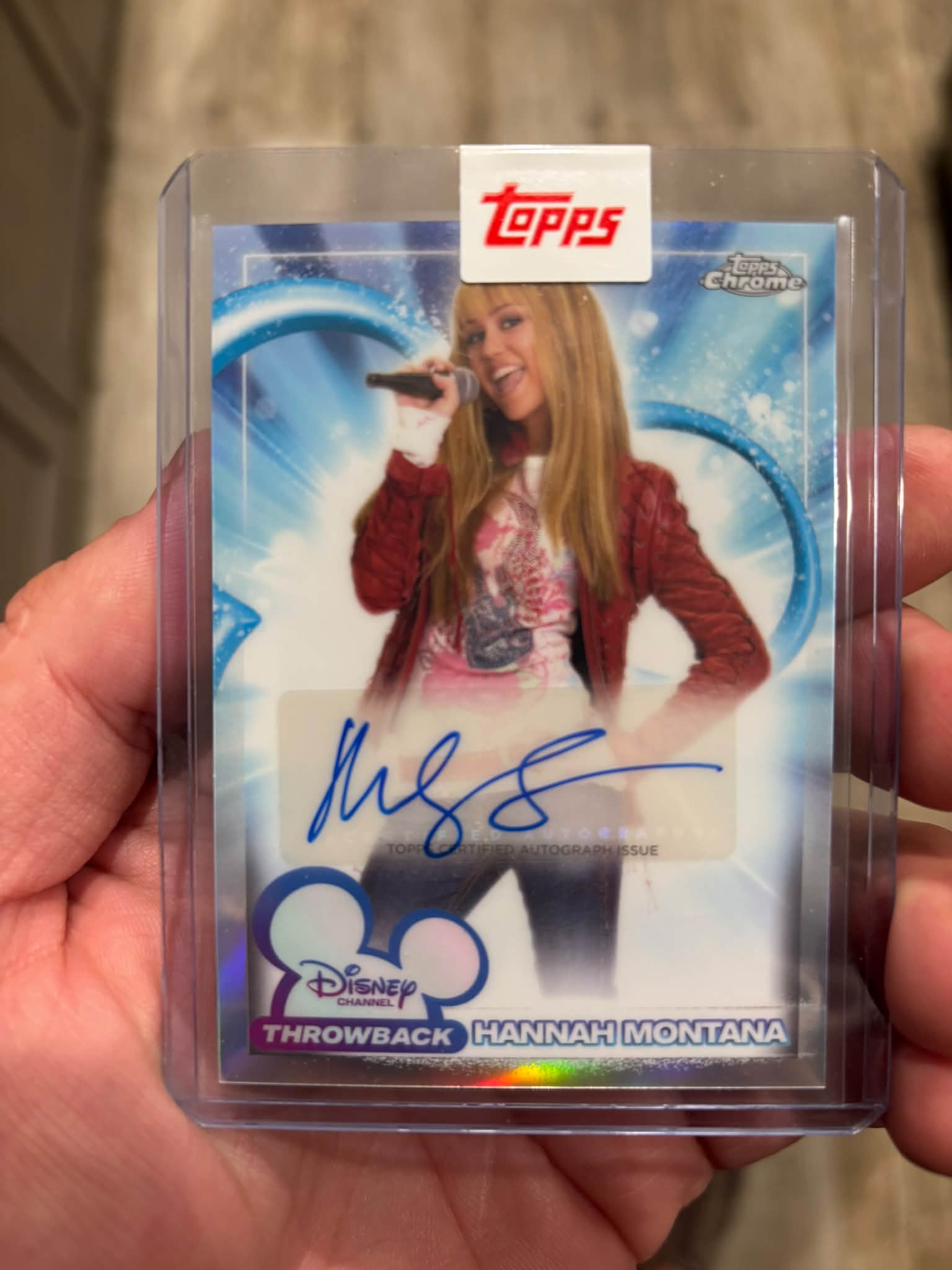 Topps Chrome Hannah Montana 限定 /250 Miley Cyrus Signed 'Hannah