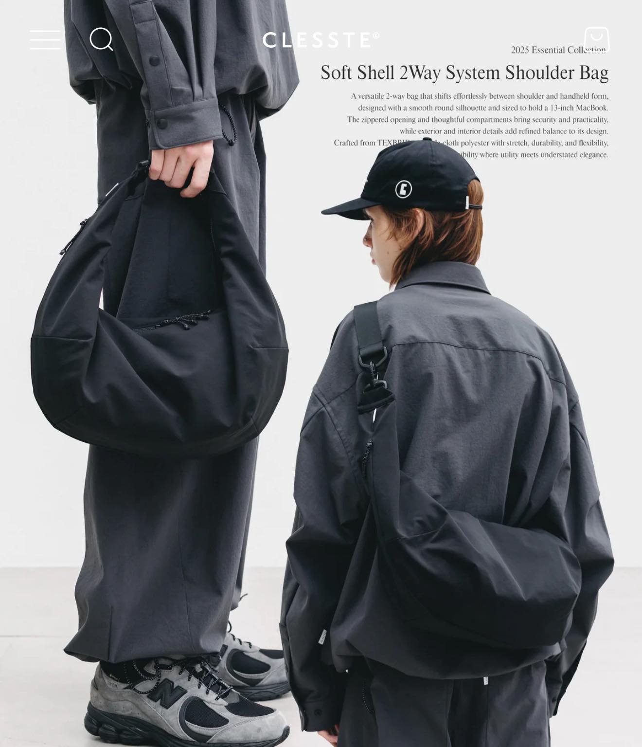 CLESSTE 【9.27 SAT 20:00- IN STOCK】SOFT SHELL 2WAY SYSTEM 