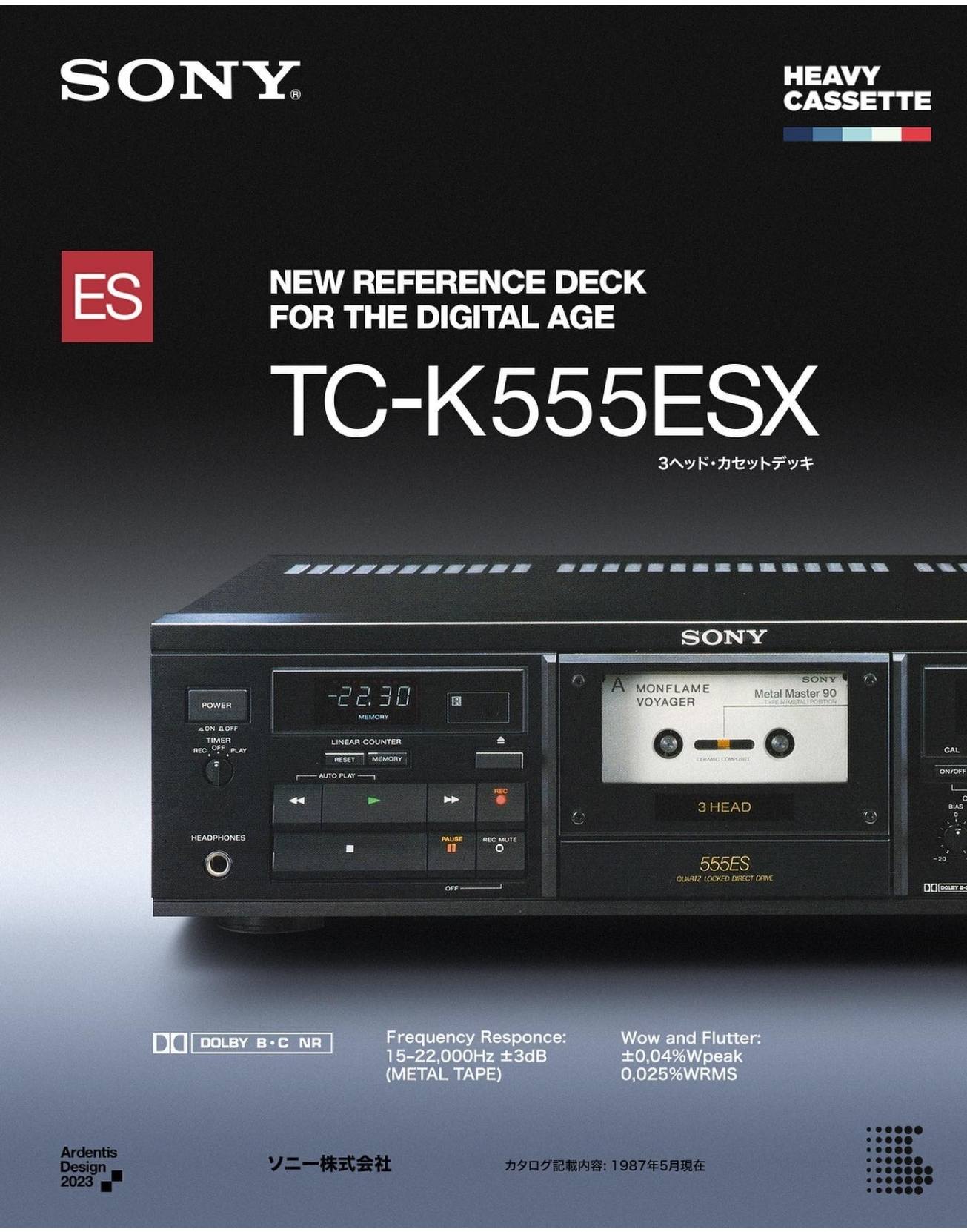 Sony TC-K555ESX technical specifications