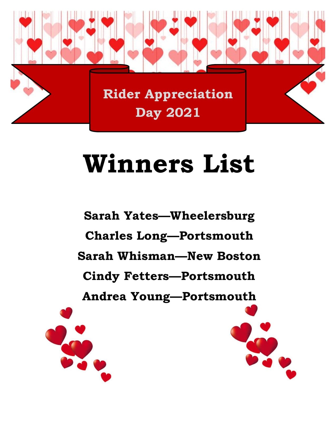 Congratulations to... - Access Scioto County Public Transit