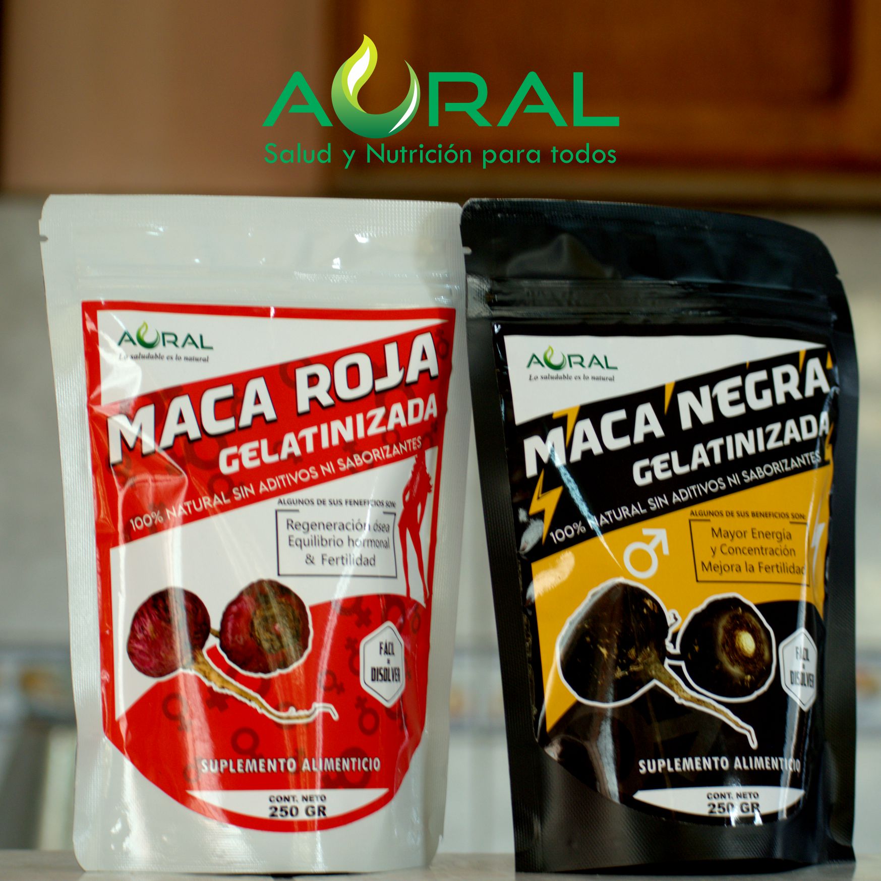 AURAL - el pack perfecto para ella y para él 👫: 🔴Maca... | Facebook