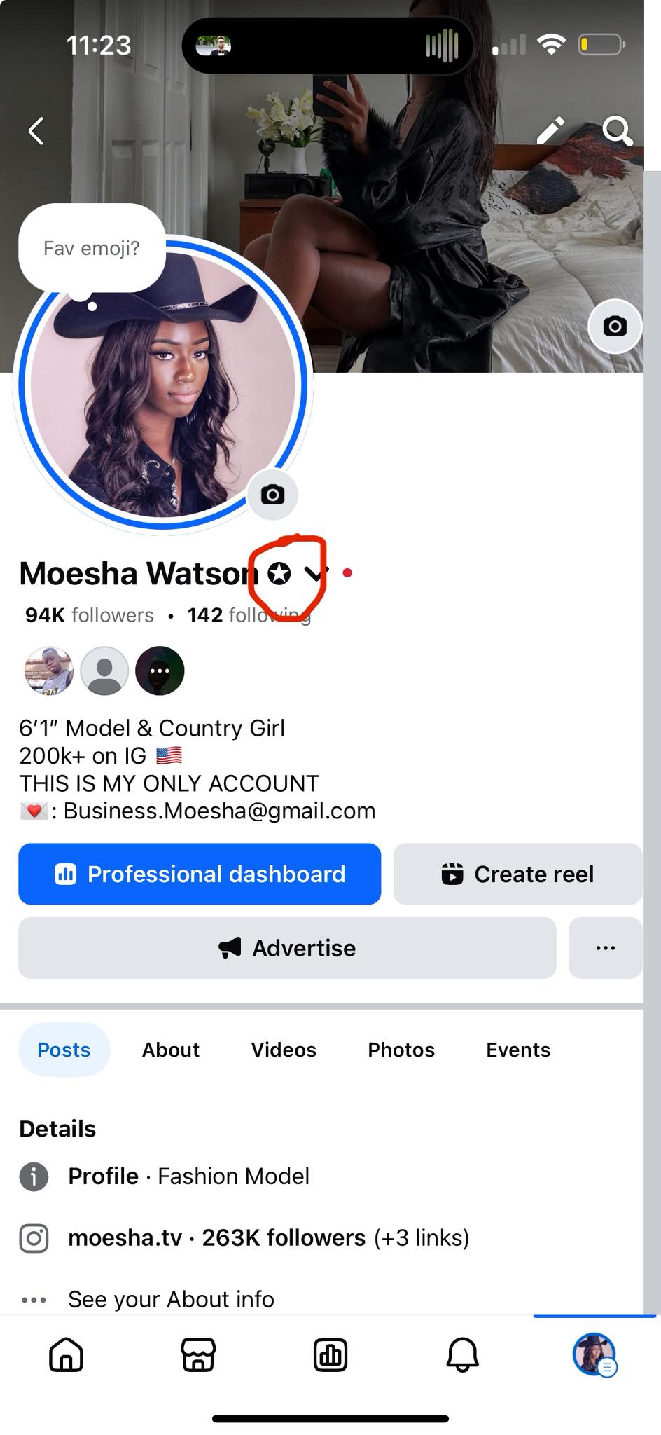 Moesha This is my only account. Any profile that DOES NOT have this