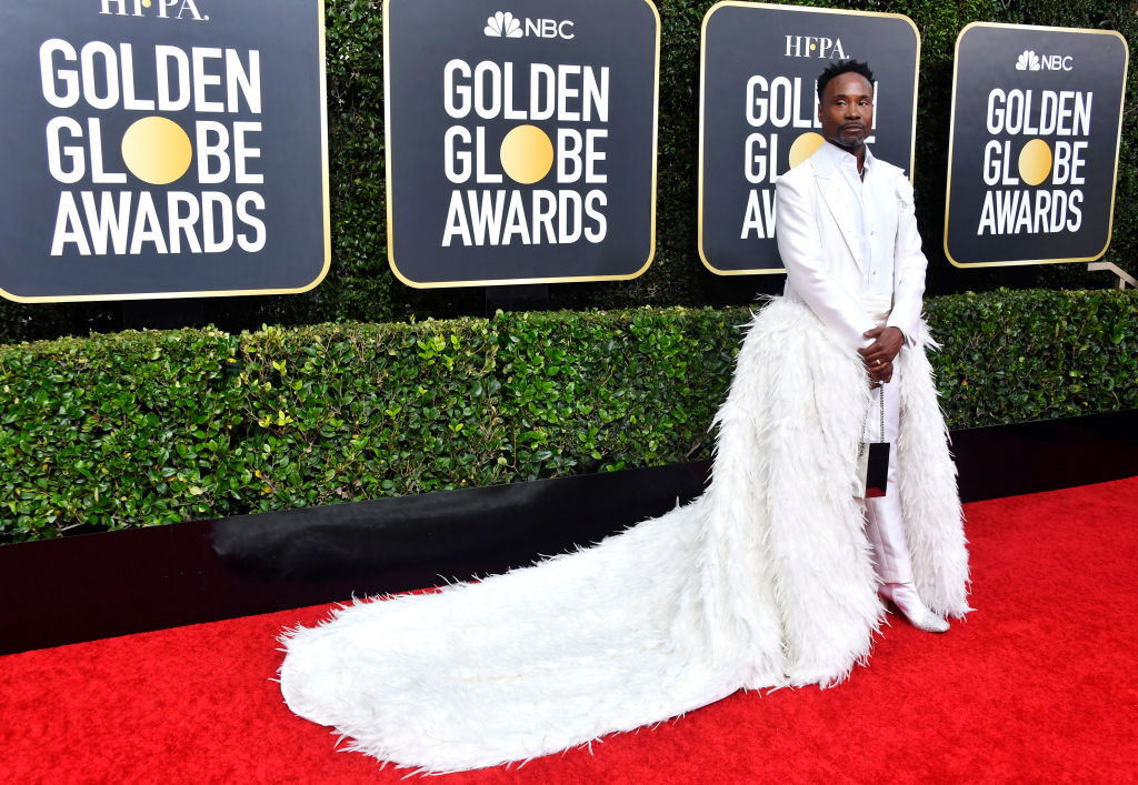 billy porter green dress US actor wore this to the Golden Globe Awards yesterday. Fashion or nah?! Red carpet