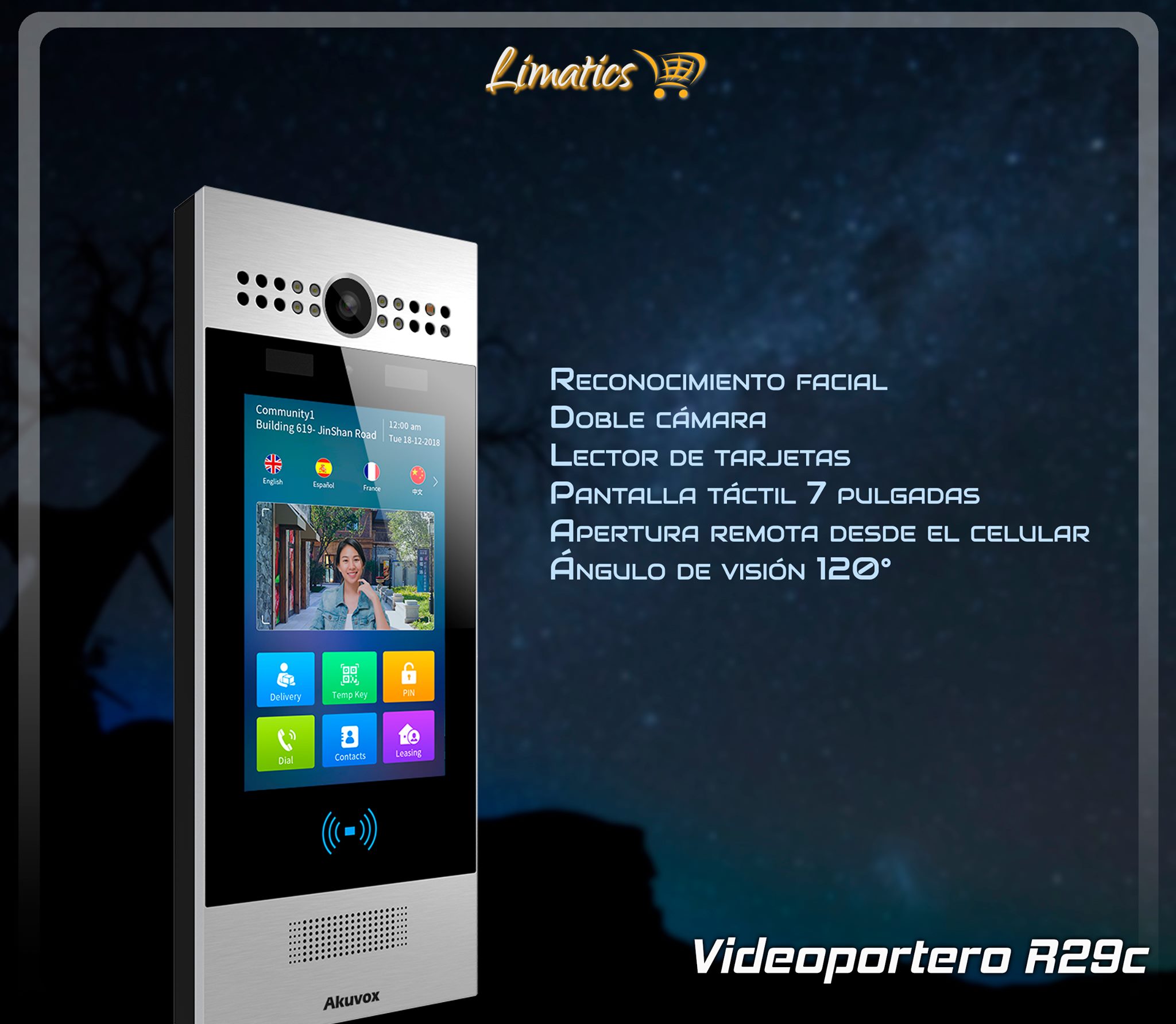 Limatics - Nuevo videoportero R29c Controla el acceso... | Facebook