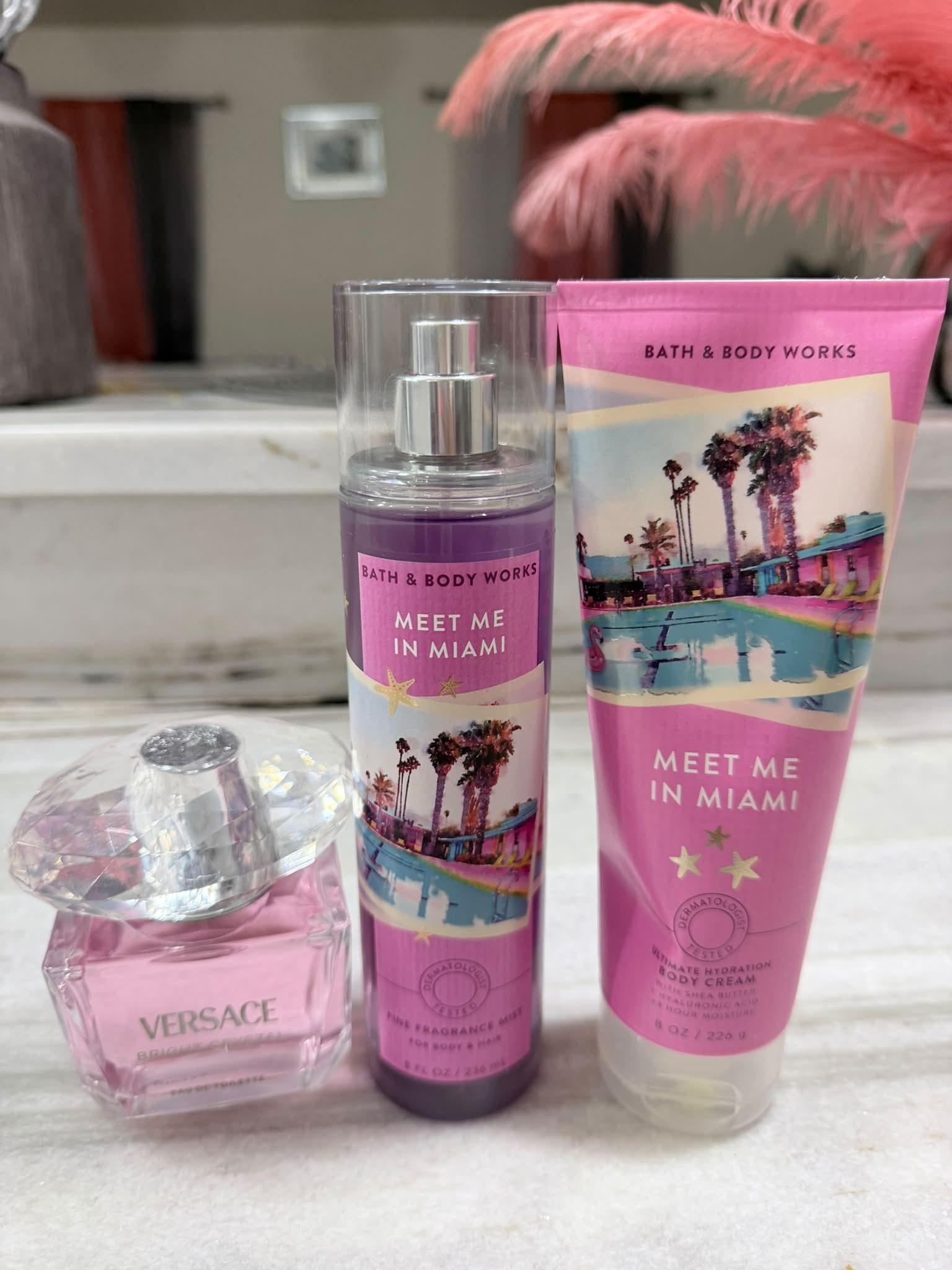 NEW Meet Me in Miami collection at Bath & Body Works 🤩🎀 this