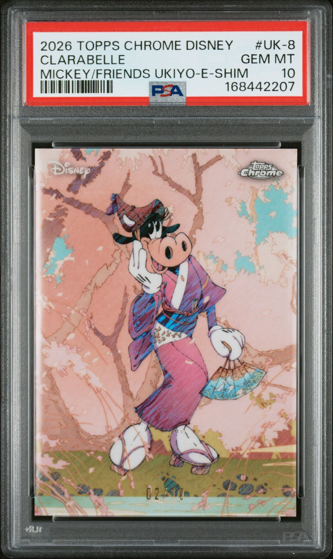 POP 1 Clarabelle PSA 10 for sale - 2026 Topps Chrome Disney #UK-8