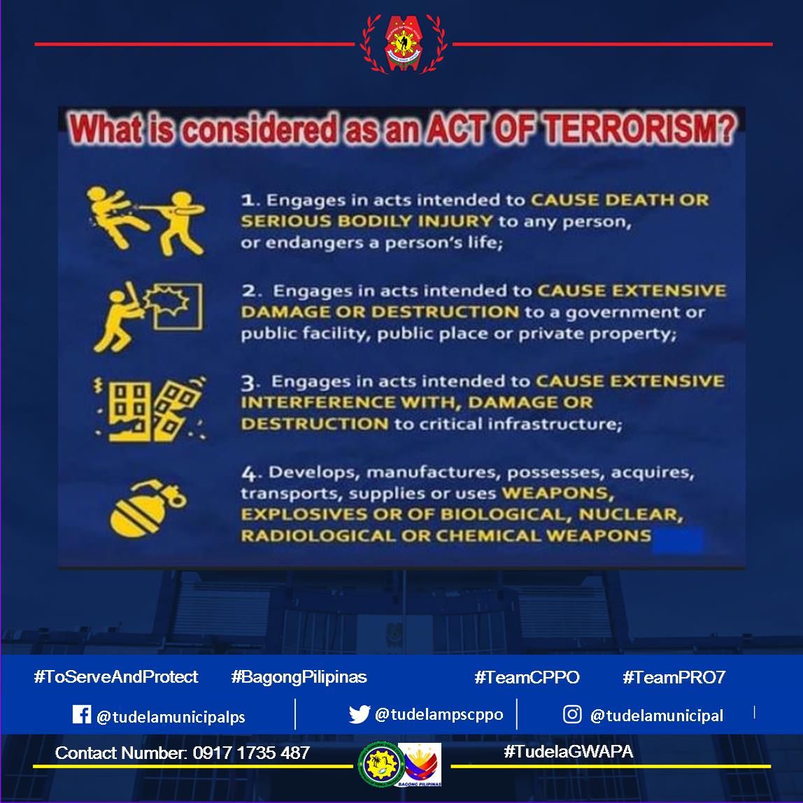 Tudela Municipal - What is considered as an ACT OF TERRORISM? 1 ...