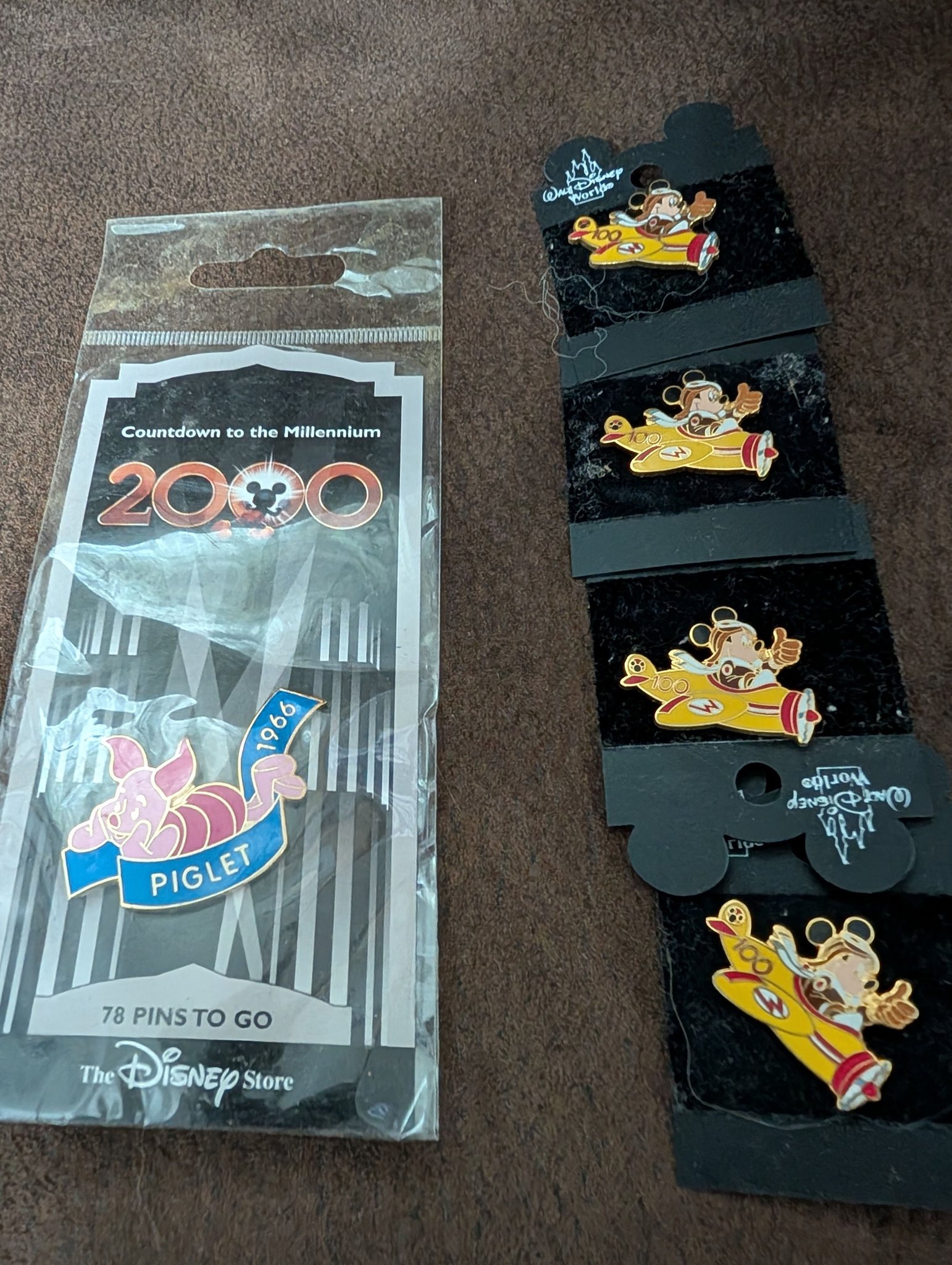 Disney Pin Collection from WDW Trips in 2002 and 2005