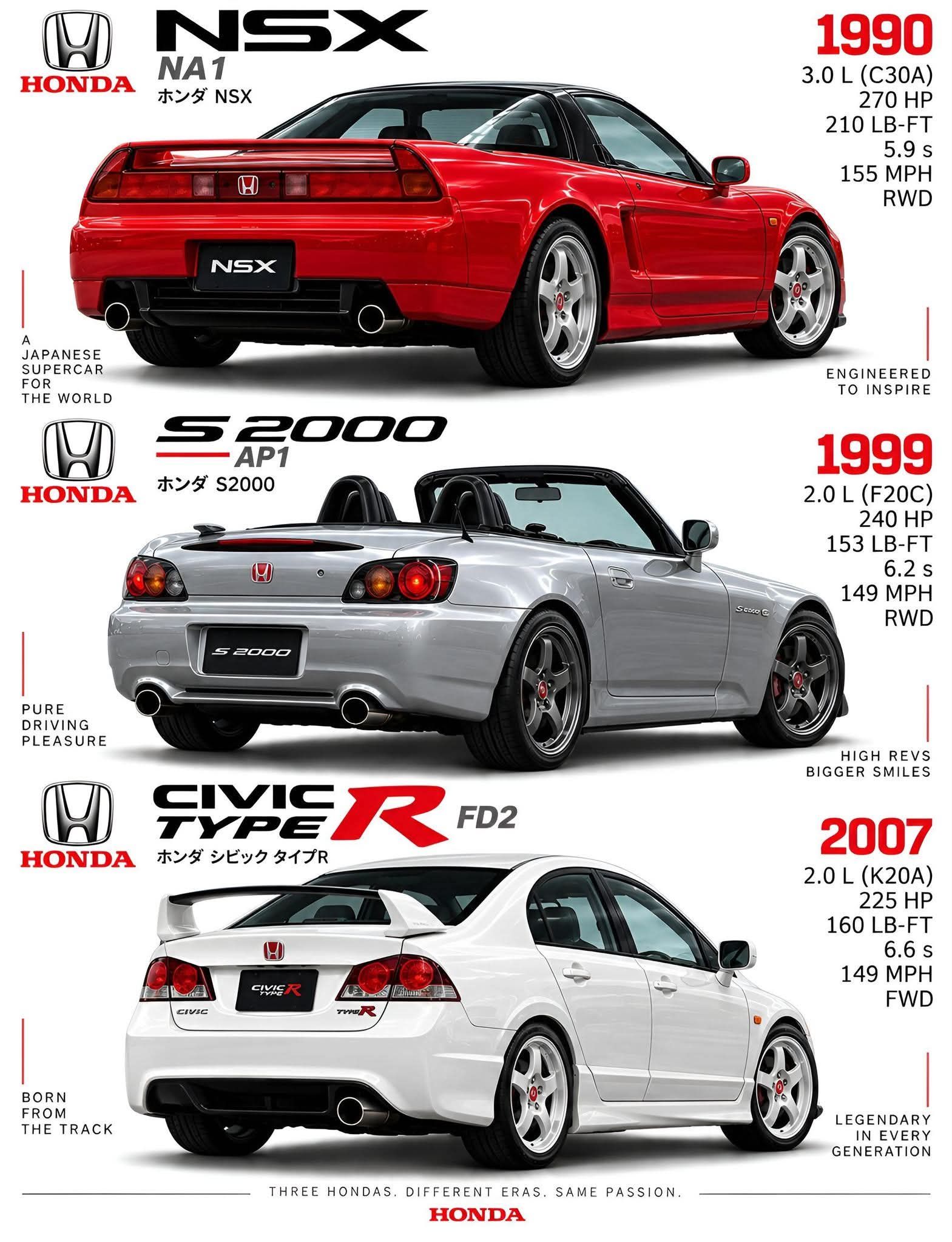 NSX HONDA ホンダNSX ホンダ NSX NA1 H 1990 3.0 (C30A) 270 HP 210