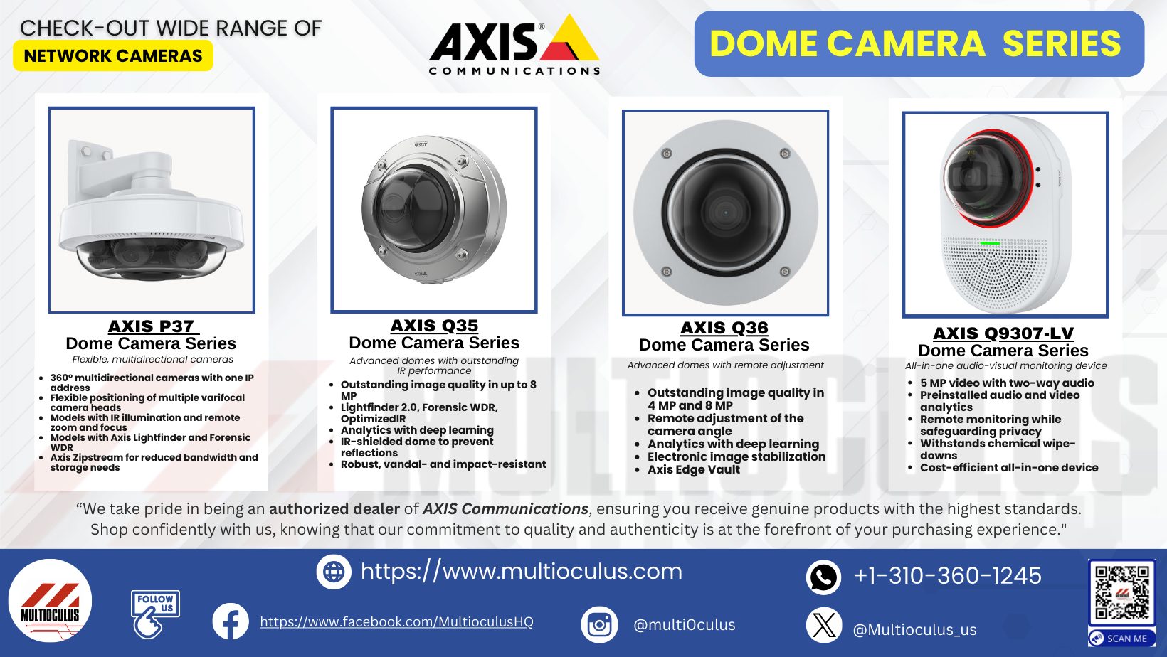 Multioculus - Discover Axis Dome Cameras - sleek, discreet, and ...