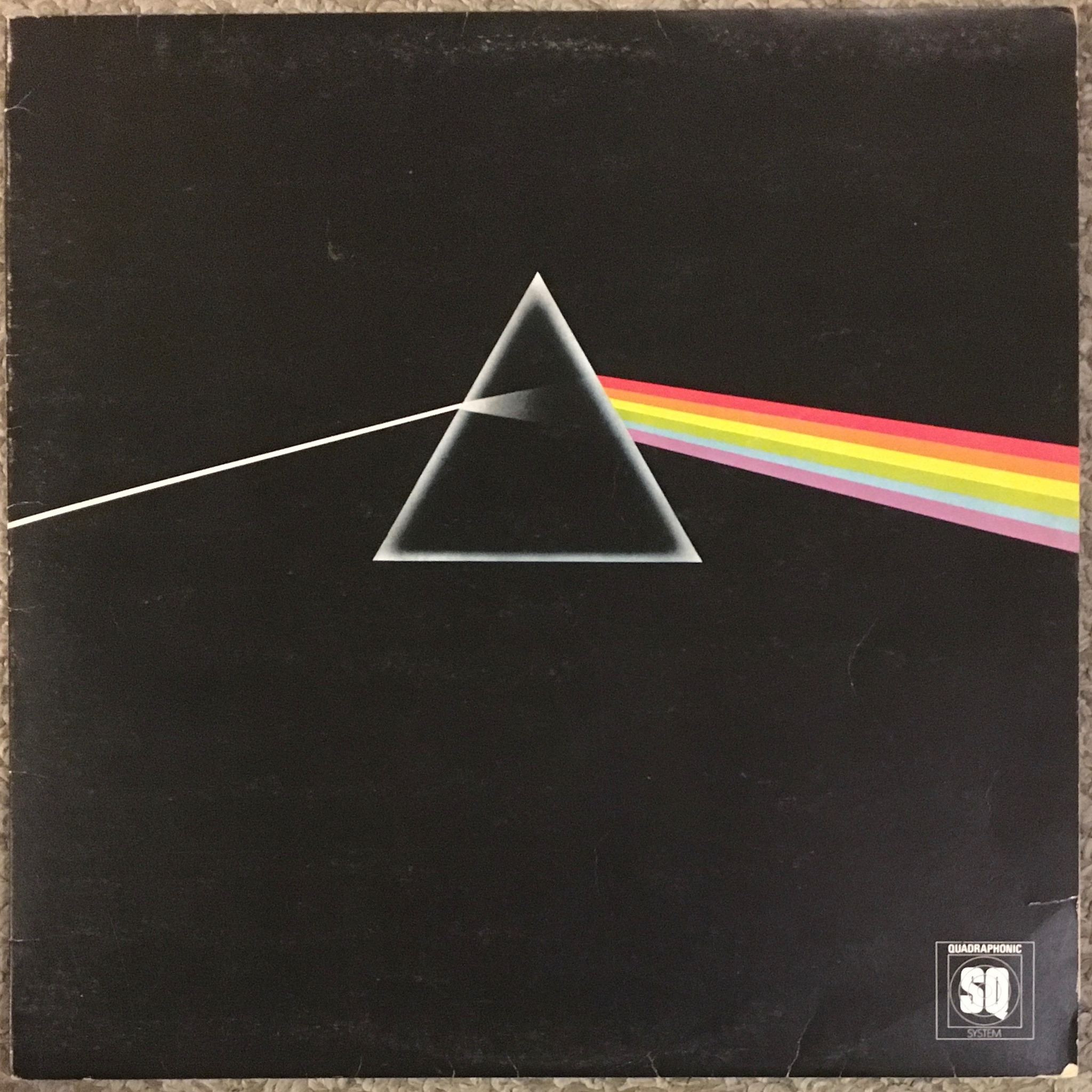 U.K. Solid Blue Triangle label A2/B2 matrices Dark Side of the