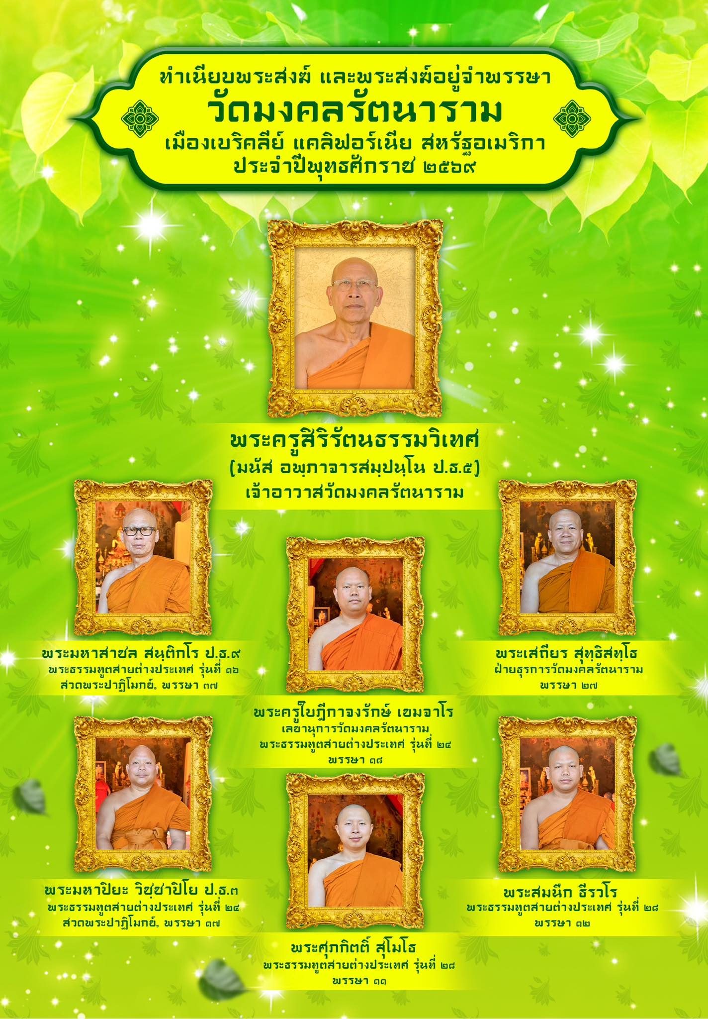 Wat Mongkolratanaram Berkeley