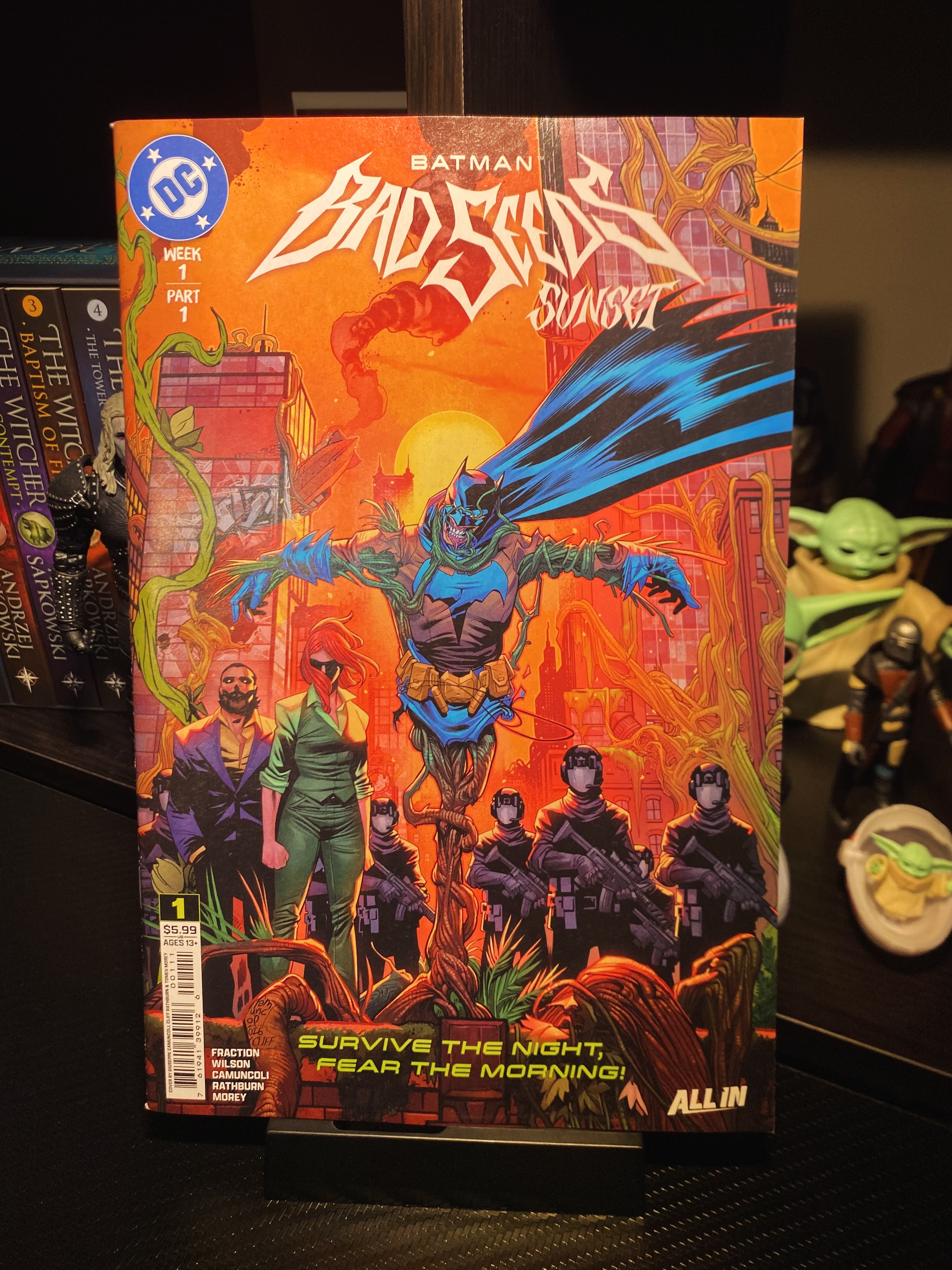 Batman Bad Seeds Sunset 1 A Cover and foil cover by Jorge Jiménez