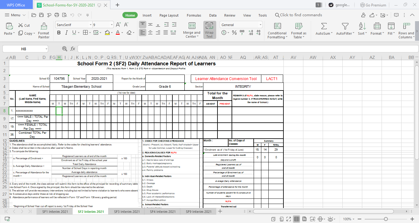 Teacher Tayo - School Forms for school year 2020-2021,...