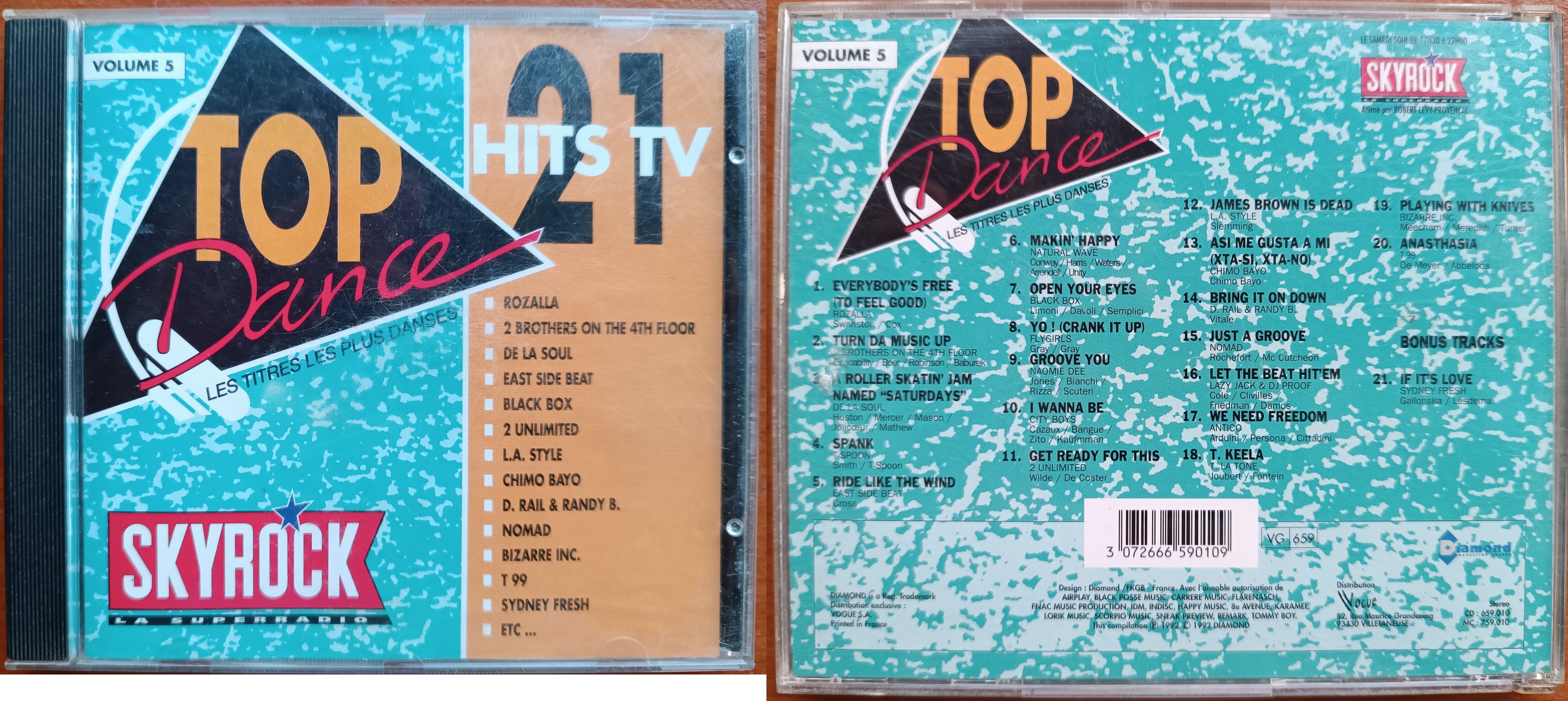 Top Dance Volume 5 1992 tracklist