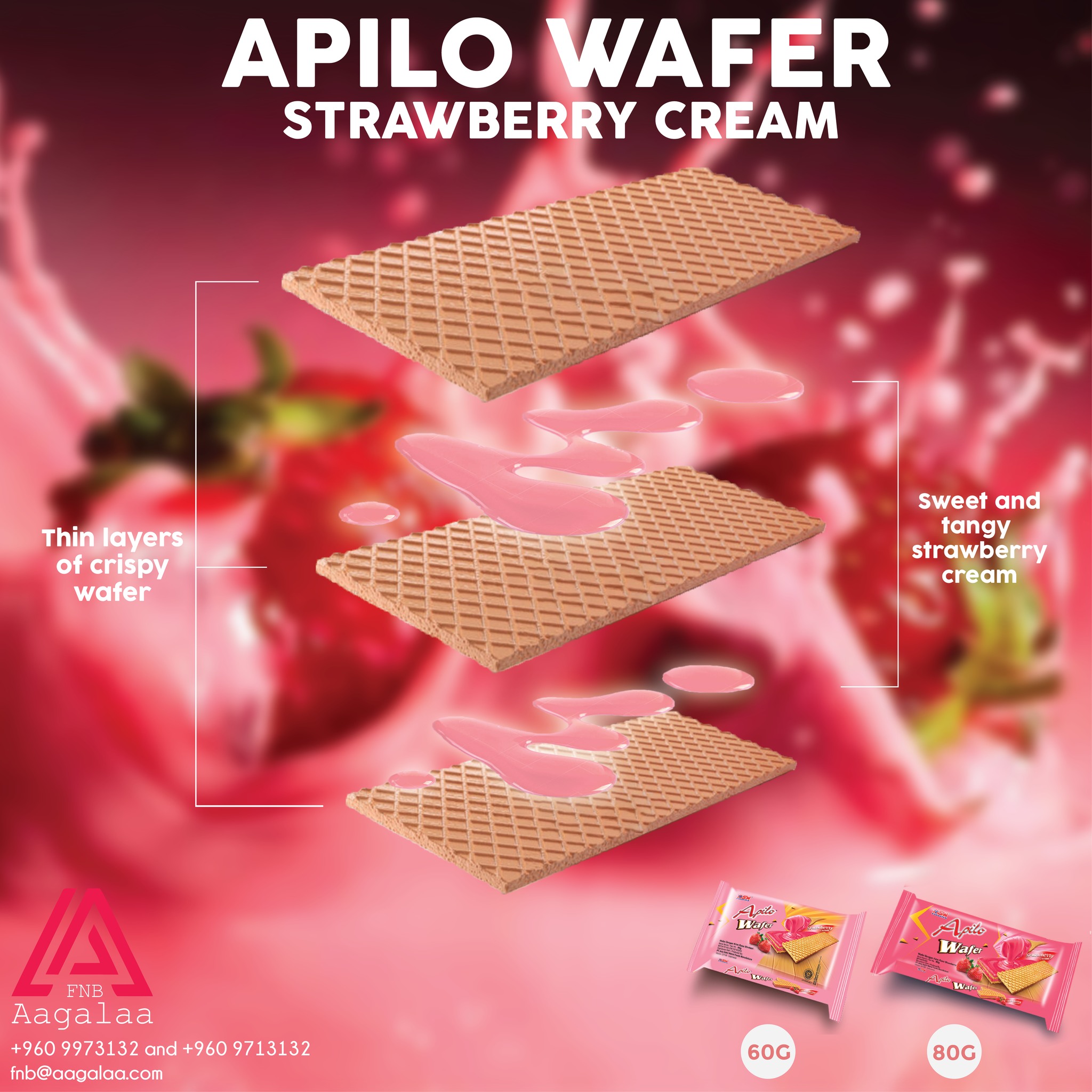 Aagalaa - HATARI's Apilo Wafer (Strawberry) is now available. Try this ...